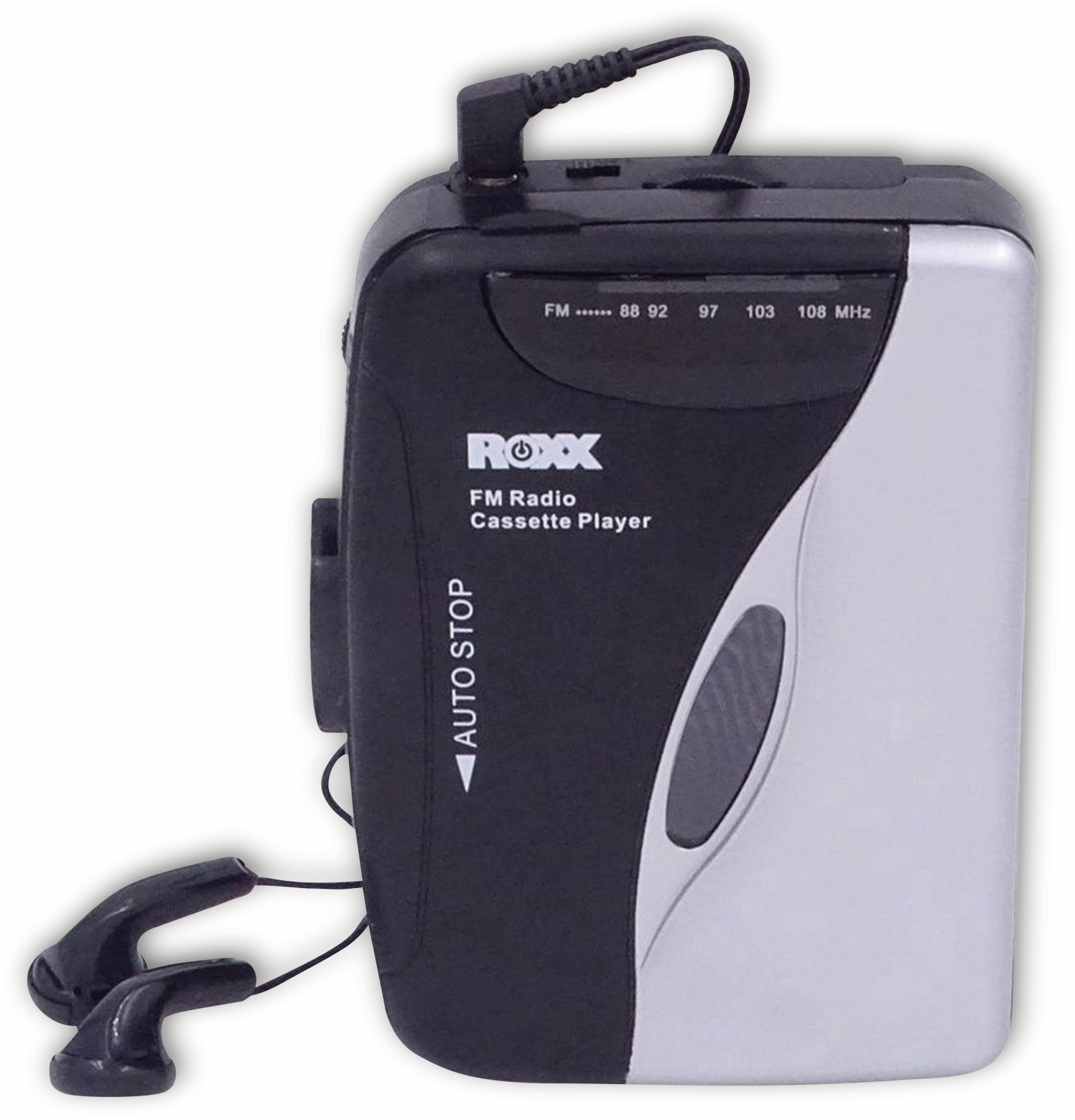 ROXX Kassettendeck PCP 300, schwarz/silber ROXX Kassettendeck PCP 300, schwarz/silber