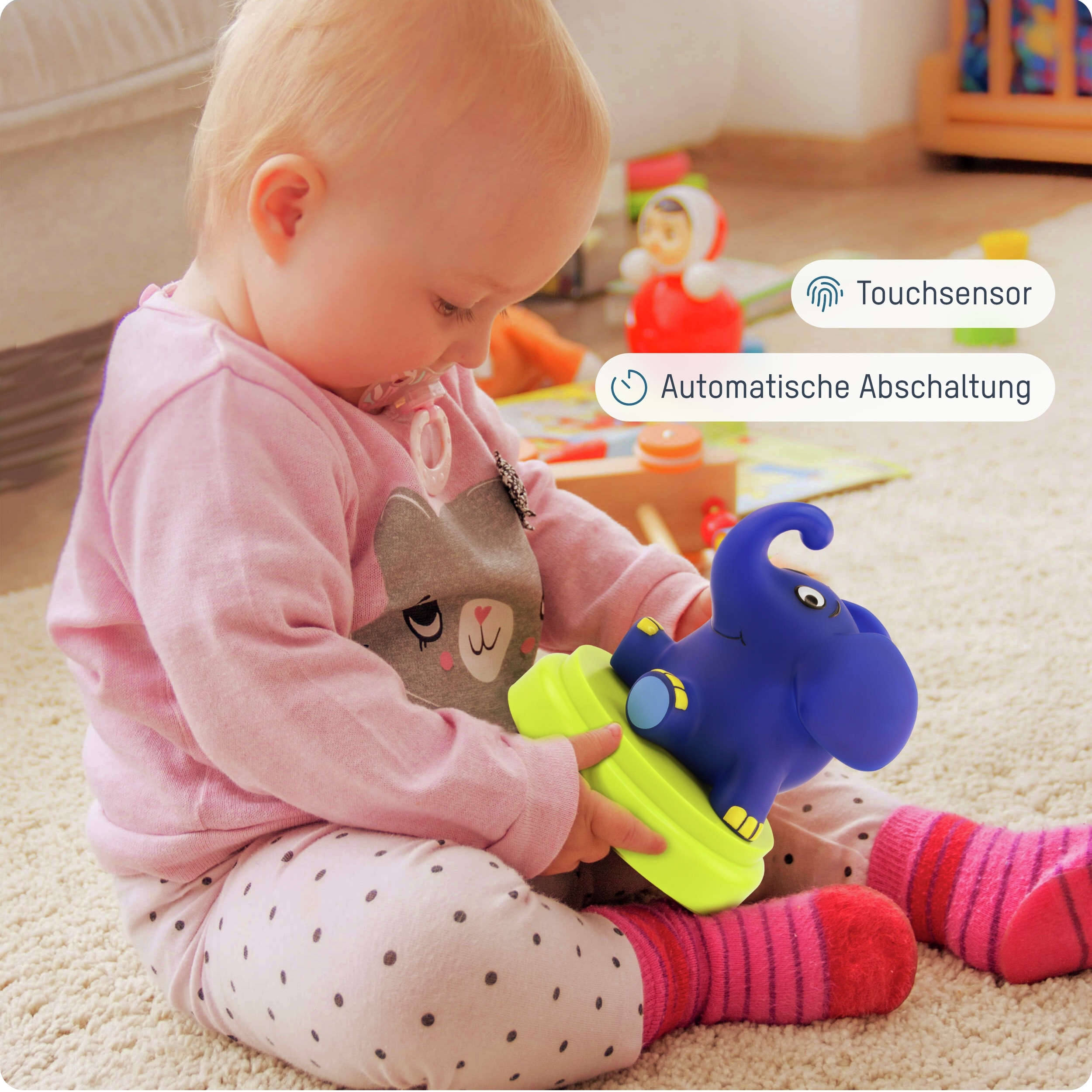 ANSMANN LED-Nachtlicht Elefant, Batteriebetrieb ANSMANN LED-Nachtlicht Elefant, Batteriebetrieb