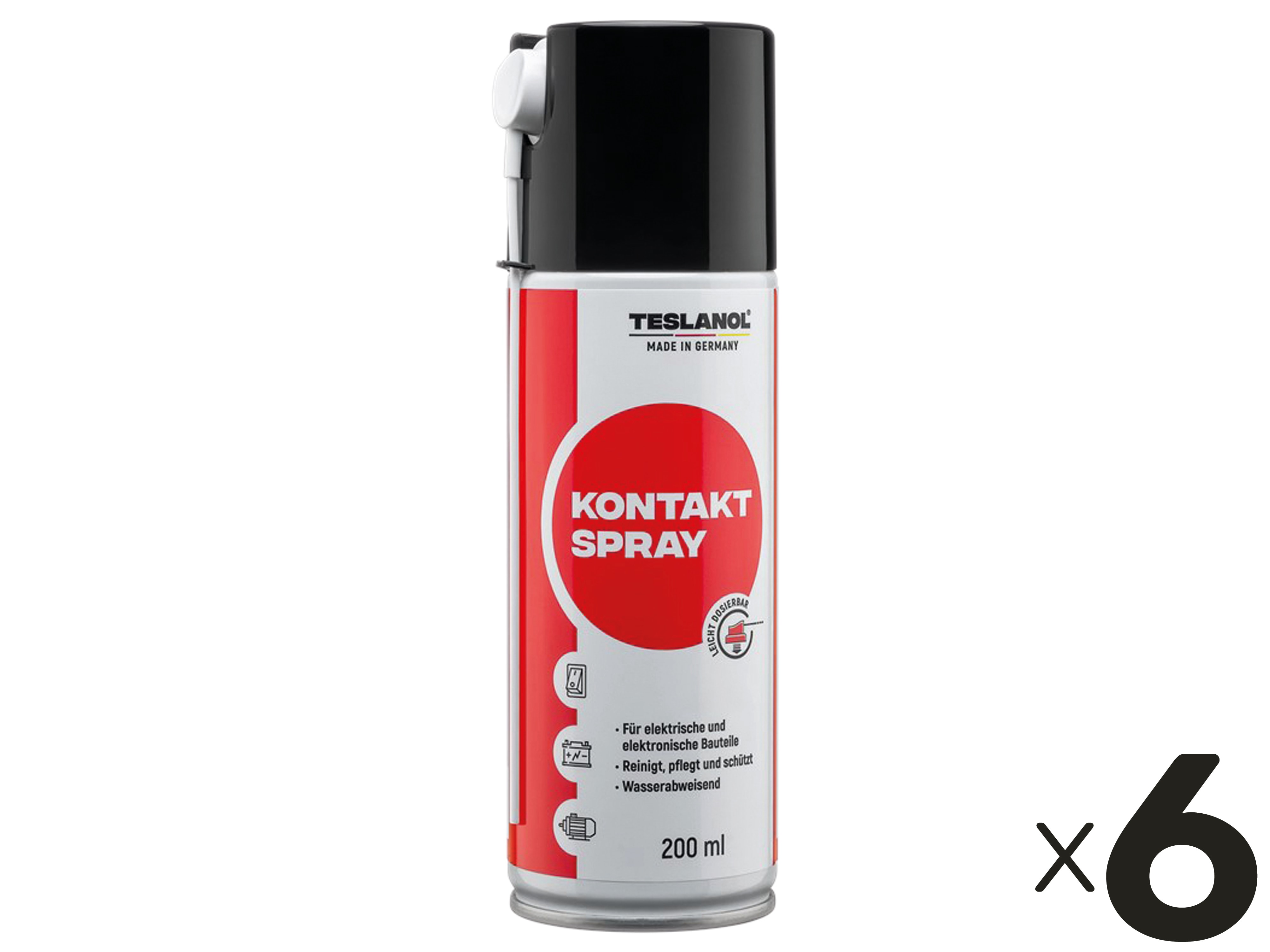 TESLANOL 26025 Kontaktspray T6, 200 ml, 6 Stück TESLANOL 26025 Kontaktspray T6, 200 ml, 6 Stück