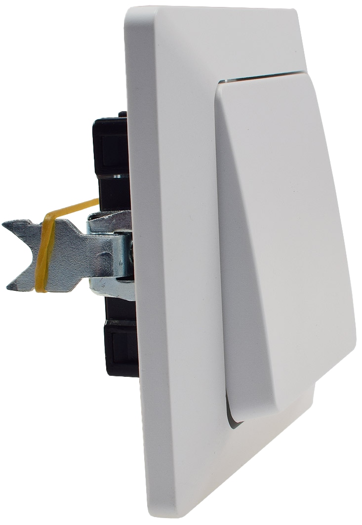 MILOS Wechselschalter 22772, UP, 10A/250V, Steckanschluss, weiß matt MILOS Wechselschalter 22772, UP, 10A/250V, Steckanschluss, weiß matt