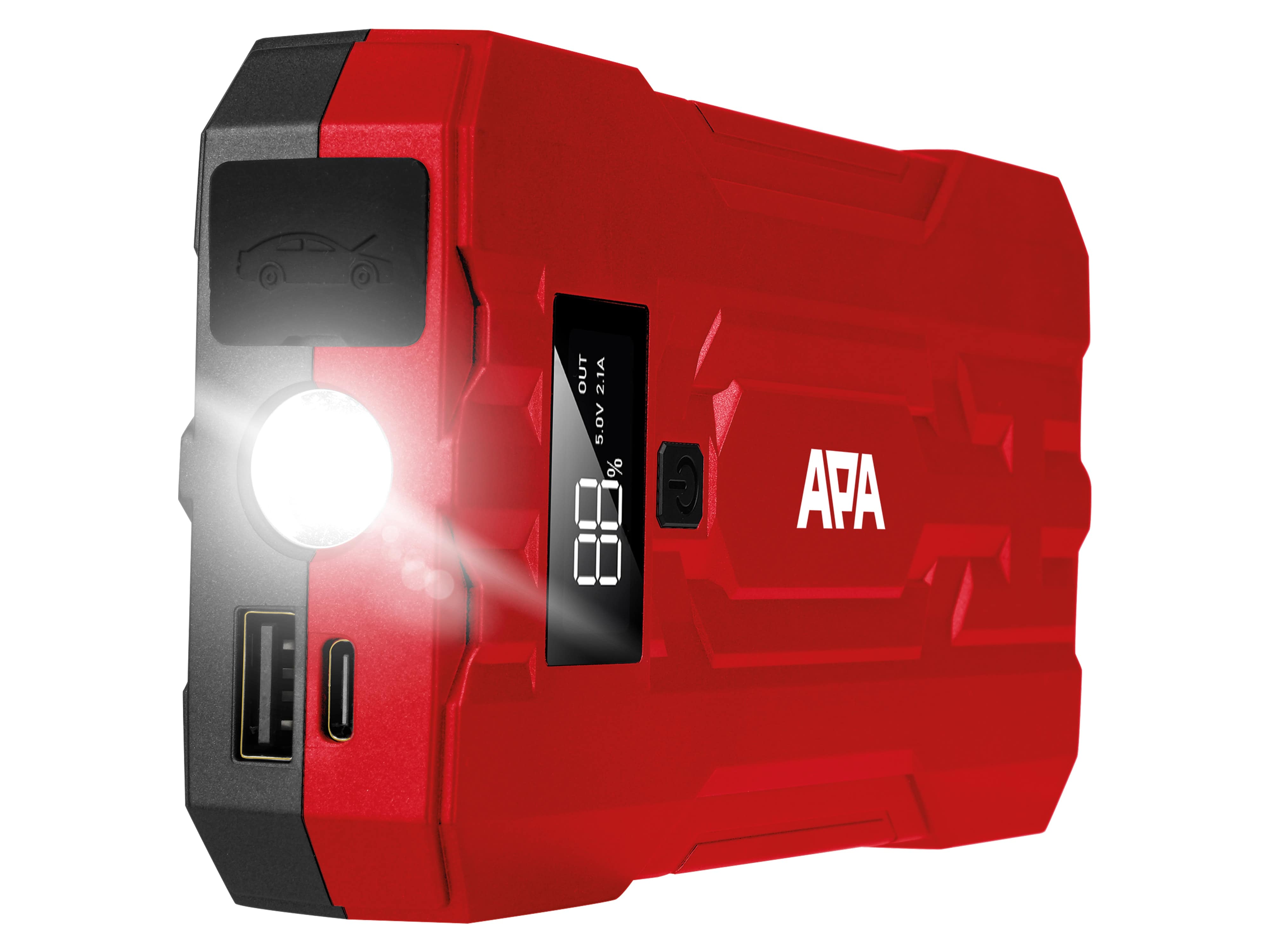 APA Lithium Powerpack 10.000 mAh, mit Starthilfe 16443 APA Lithium Powerpack 10.000 mAh, mit Starthilfe 16443