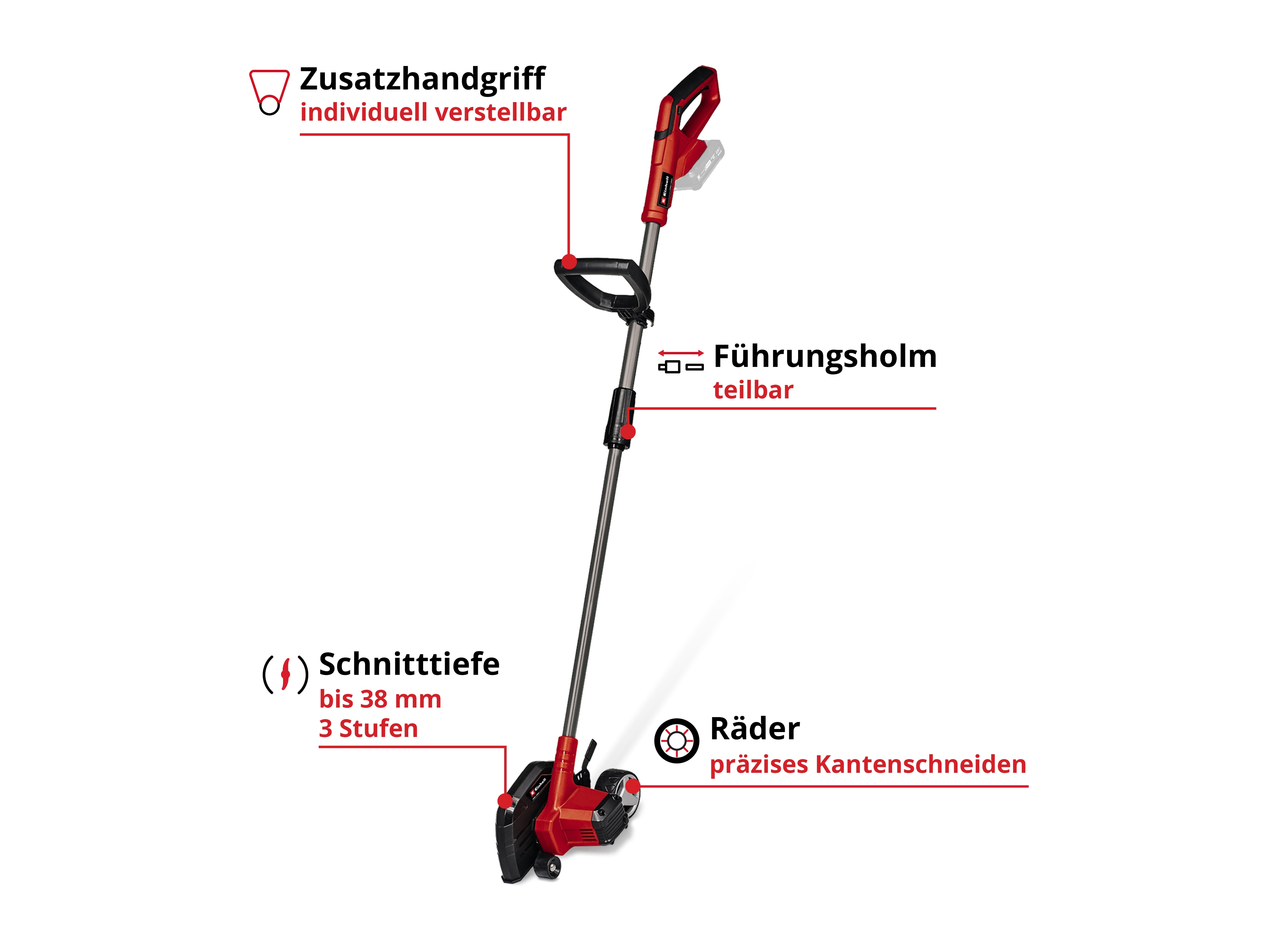 EINHELL Akku-Rasenkantenschneider GE-LE 18/190 Li - Solo EINHELL Akku-Rasenkantenschneider GE-LE 18/190 Li - Solo