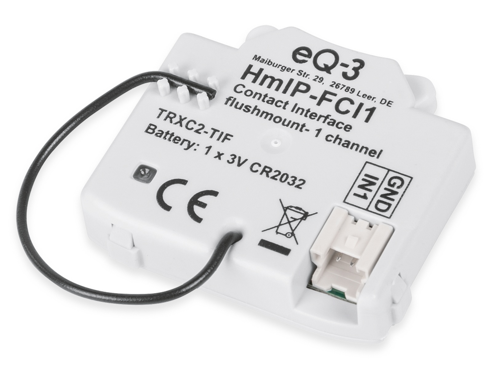 HOMEMATIC IP Smart Home 153489A0 Kontakt-Schnittstelle, Unterputz, 1-fach HOMEMATIC IP Smart Home 153489A0 Kontakt-Schnittstelle, Unterputz, 1-fach