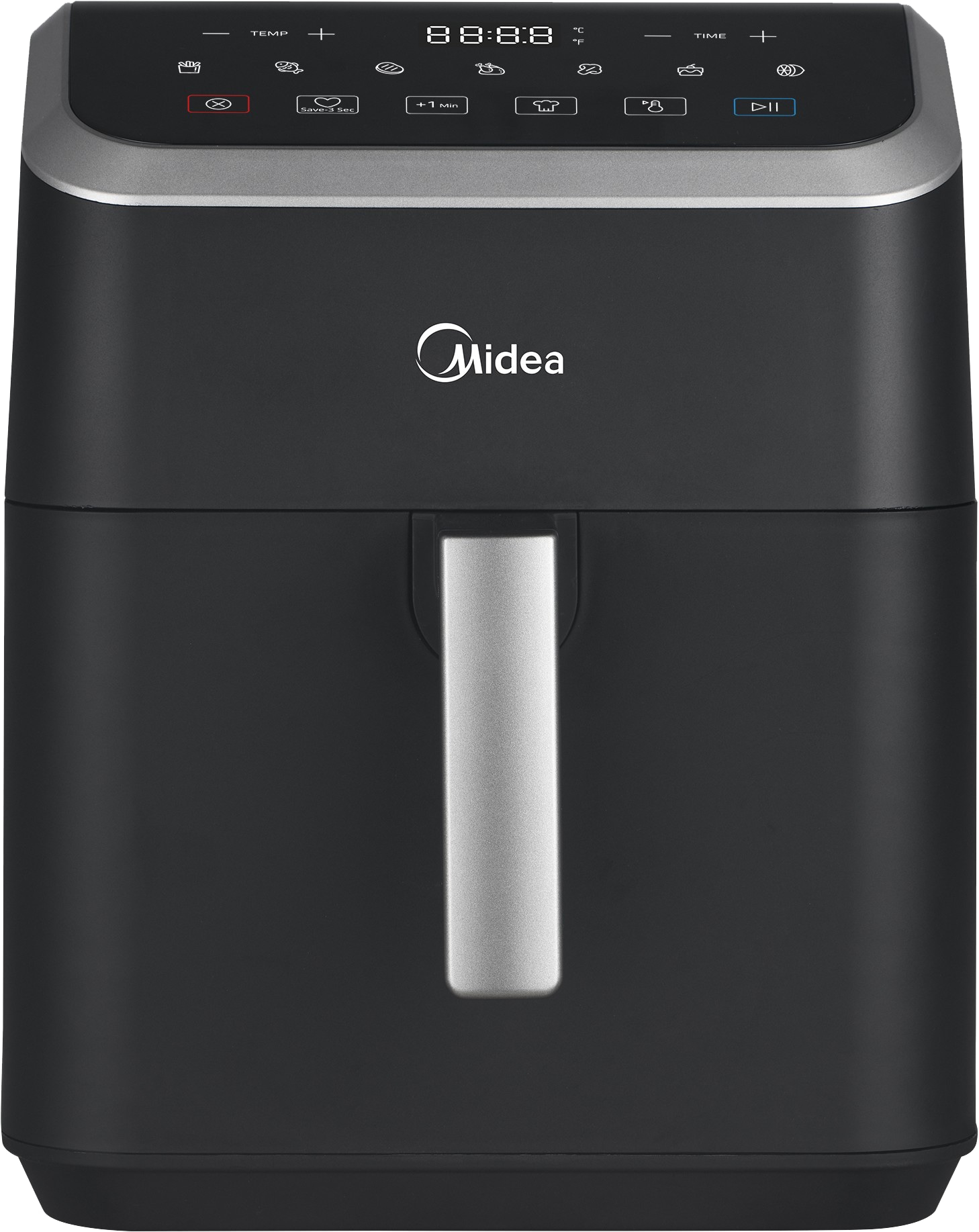 MIDEA Heißluftfritteuse MAD55000ADK, 5 L, 1600 W, schwarz MIDEA Heißluftfritteuse MAD55000ADK, 5 L, 1600 W, schwarz