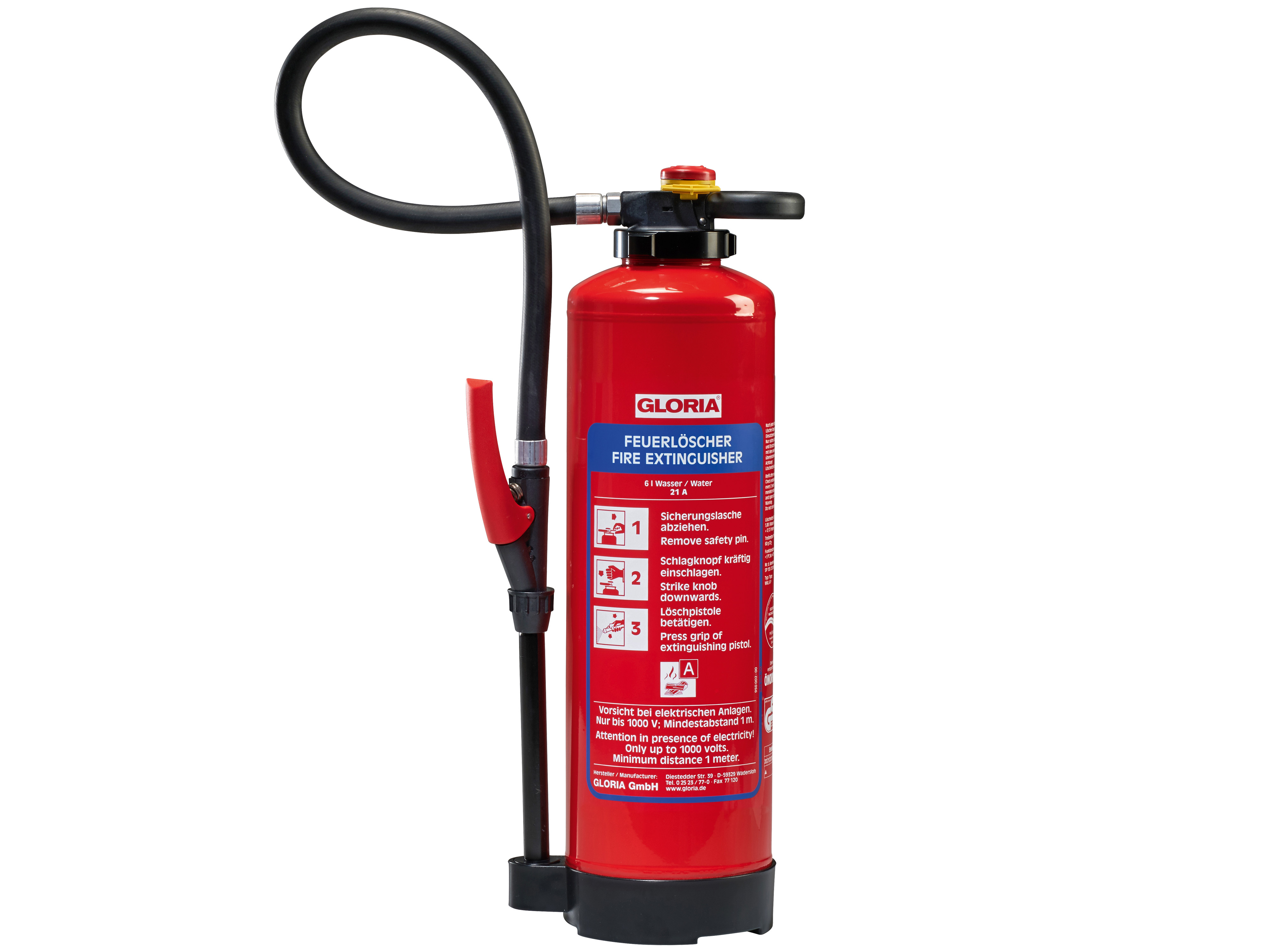 GLORIA Feuerlöscher, WKL6 PRO, Fluorfrei, 6 l, für Lithium-Ionen-Akkus GLORIA Feuerlöscher, WKL6 PRO, Fluorfrei, 6 l, für Lithium-Ionen-Akkus