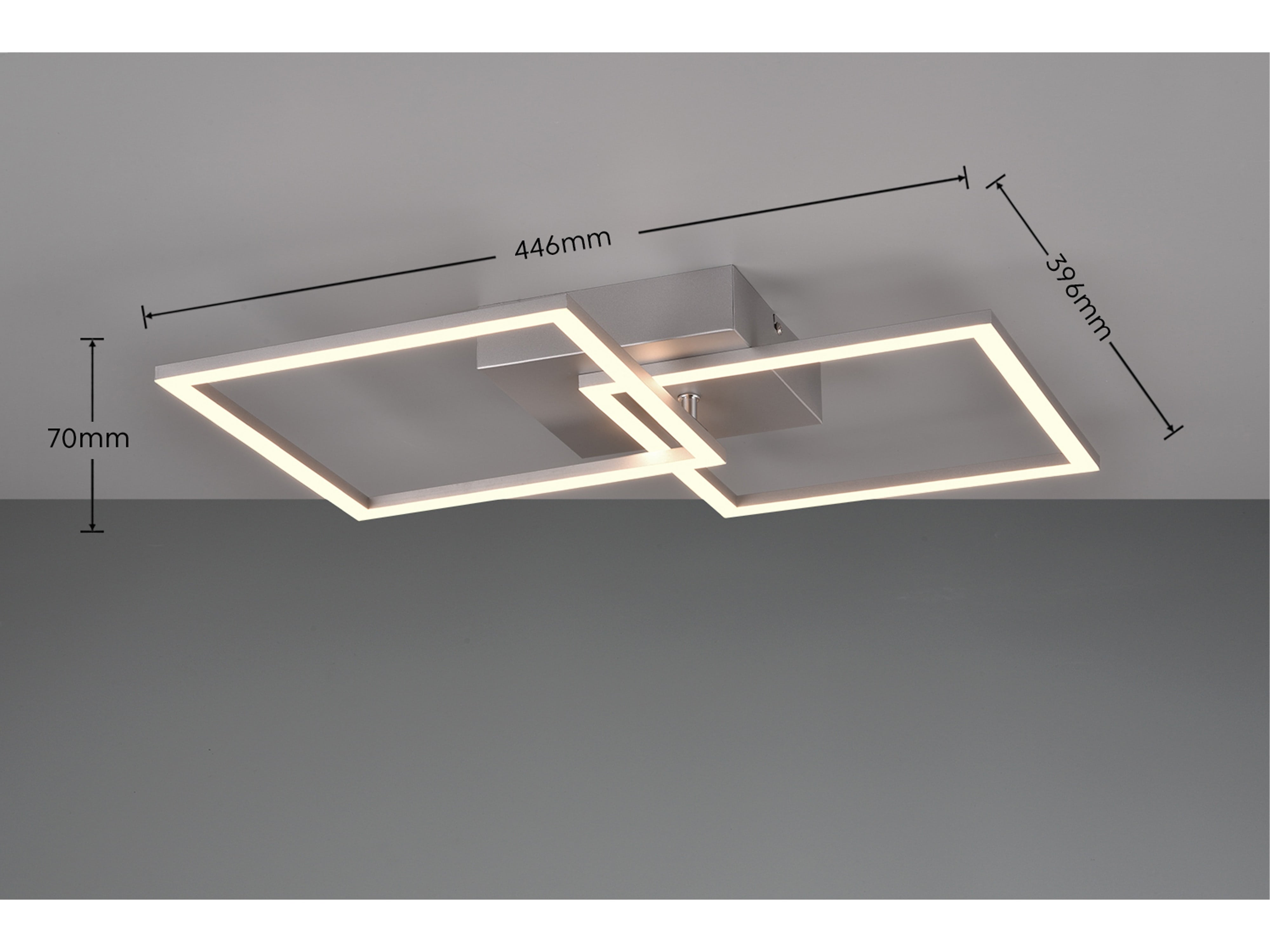 REALITY LED-Deckenleuchte Trail R64492187 titanfarbig, 20 W, 2250 lm, 3000 K REALITY LED-Deckenleuchte Trail R64492187 titanfarbig, 20 W, 2250 lm, 3000 K