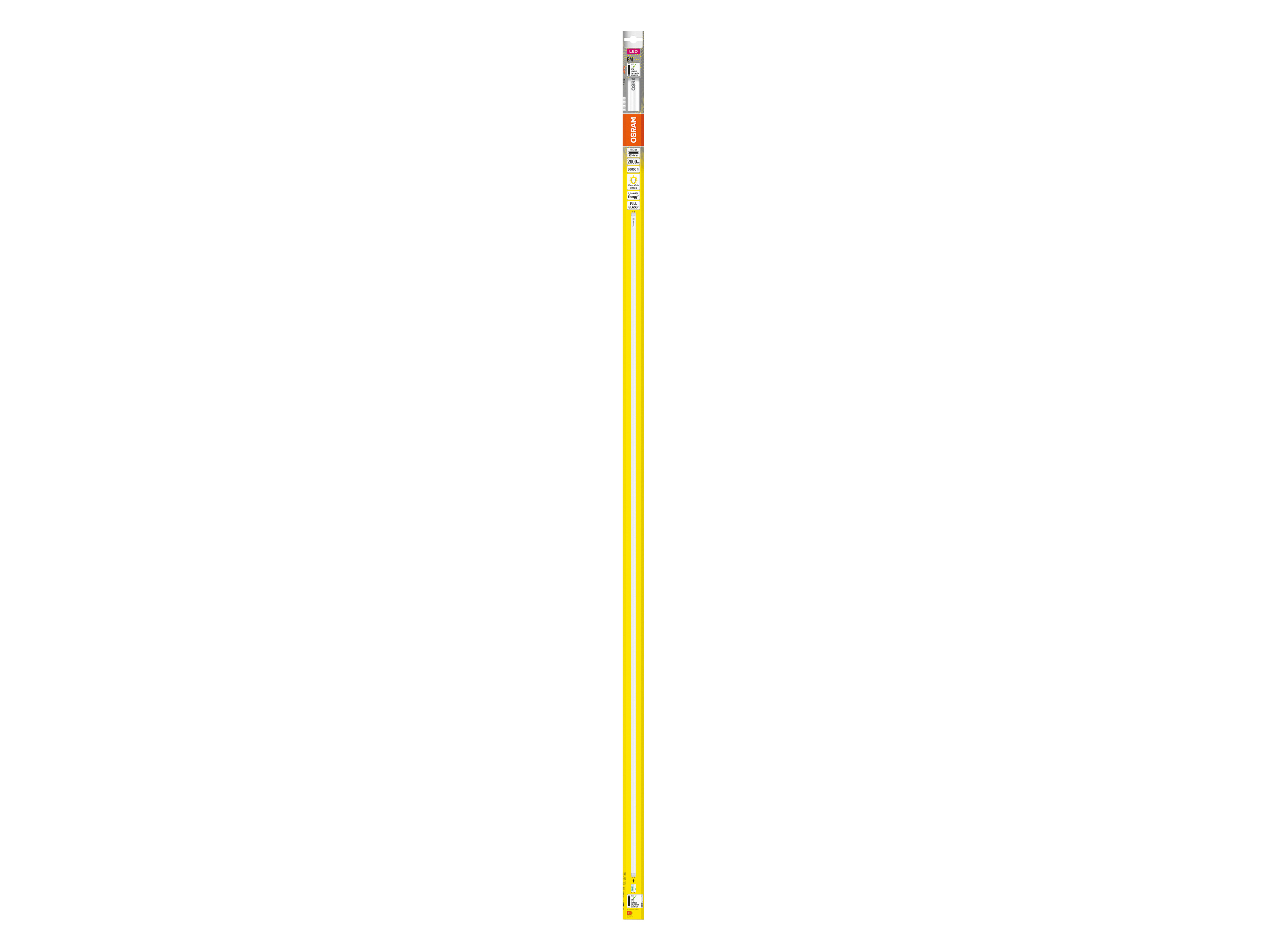 OSRAM LED-Röhre, T8, 1500mm, G13, EEK: F, 18,3W, 2000lm, 3000K