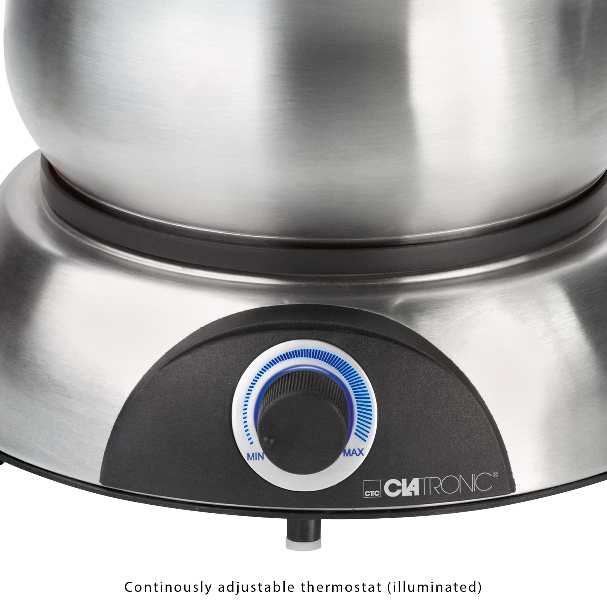 CLATRONIC Fondue-Set FD 3783, Edelstahl Topf, 8 Personen, 1,2 L, 1400W CLATRONIC Fondue-Set FD 3783, Edelstahl Topf, 8 Personen, 1,2 L, 1400W