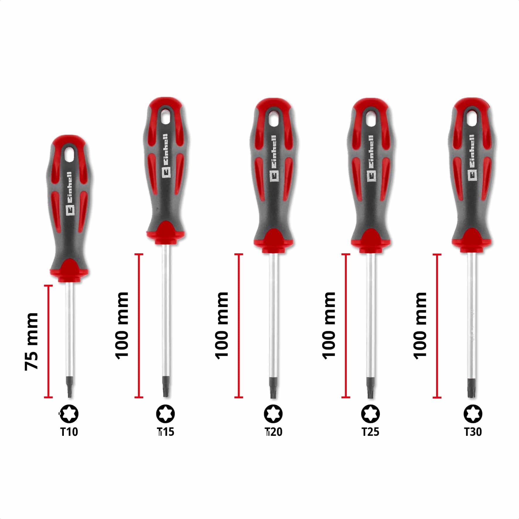 EINHELL Schraubendreher-Set T-Profil, 370537, 5-teilig EINHELL Schraubendreher-Set T-Profil, 370537, 5-teilig