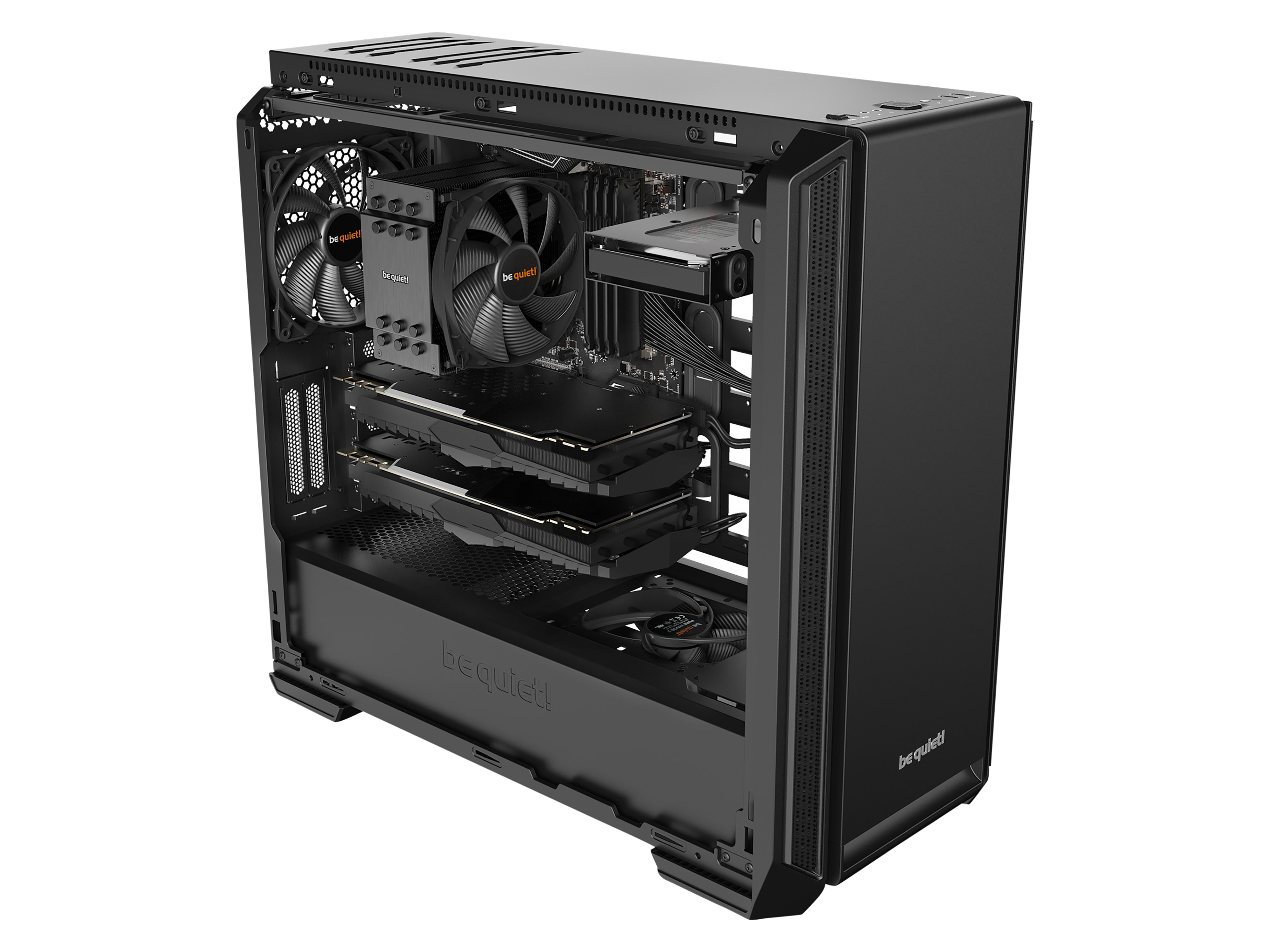 BE QUIET! Midi Tower Silent Base 601 schwarz BE QUIET! Midi Tower Silent Base 601 schwarz