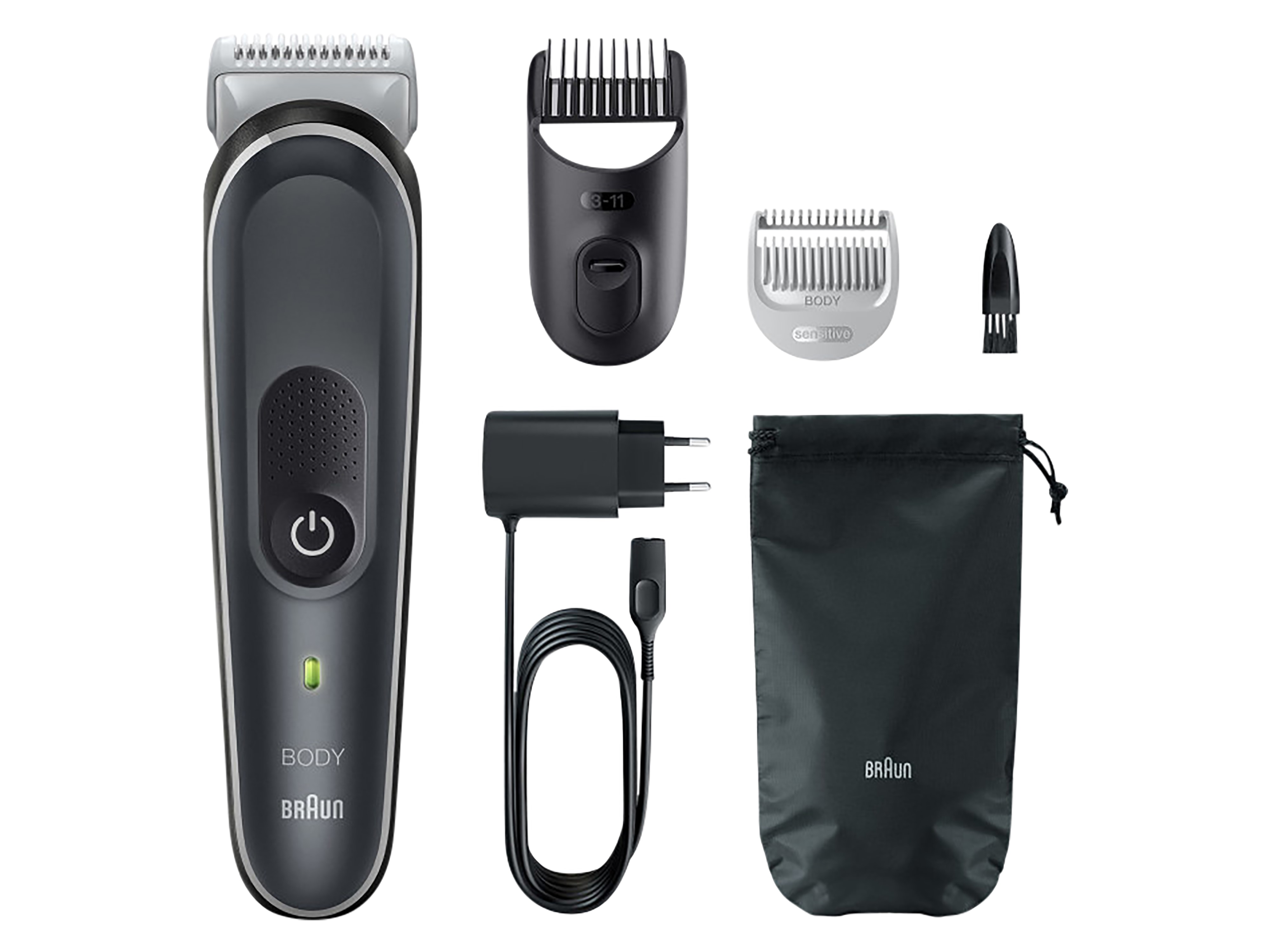 BRAUN BodyGroomer BG5350, Körperhaartrimmer, SkinShield-Technology