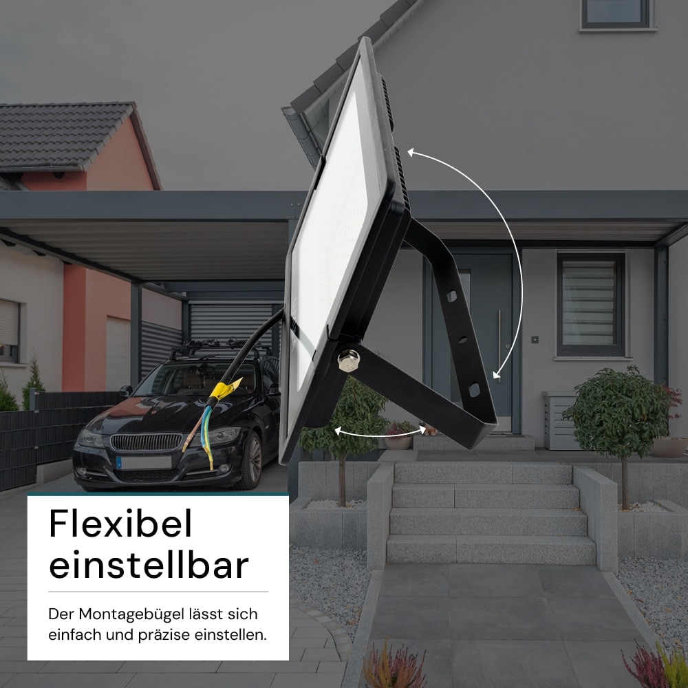 LUXULA LED-Fluter, EEK: F, 150W, 15000lm, 3000K, schwarz LUXULA LED-Fluter, EEK: F, 150W, 15000lm, 3000K, schwarz