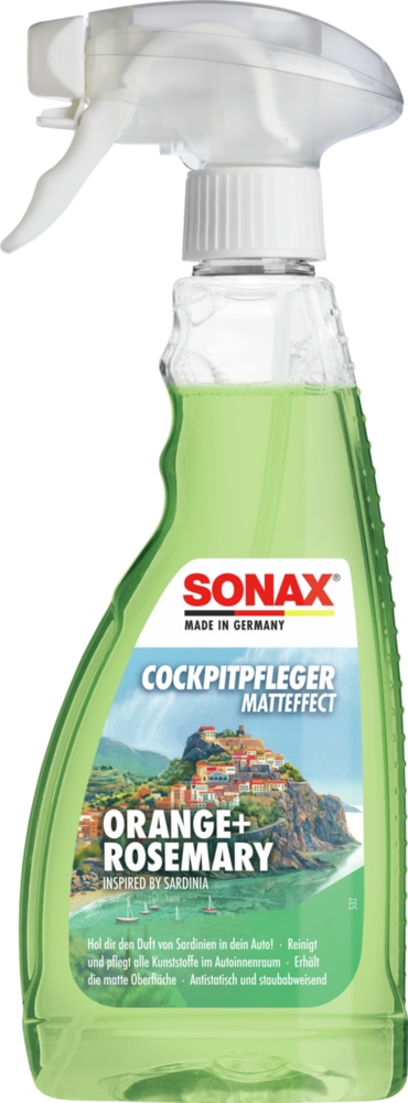 SONAX Cockpitpfleger, 03492410, Matteffect, Orange+Rosemary, 500 ml SONAX Cockpitpfleger, 03492410, Matteffect, Orange+Rosemary, 500 ml