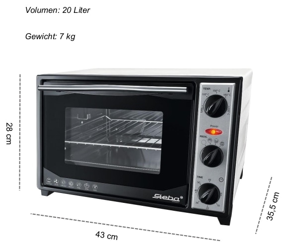 STEBA Backofen KB 27 U.2, Umluft, 20L STEBA Backofen KB 27 U.2, Umluft, 20L