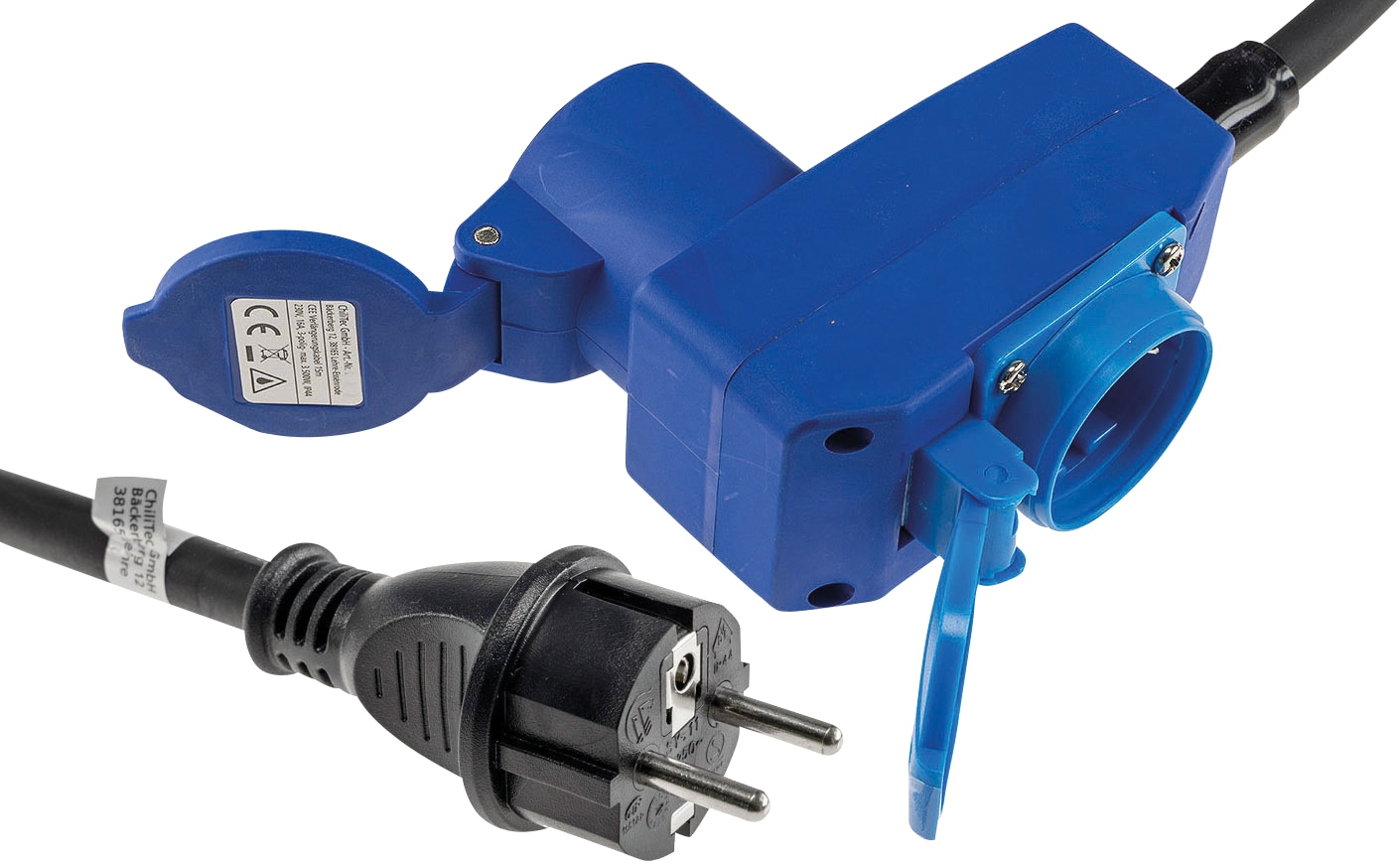 CHILITEC CEE-Adapter 23915 1,5 m, CEE auf Schutzkontaktstecker CHILITEC CEE-Adapter 23915 1,5 m, CEE auf Schutzkontaktstecker