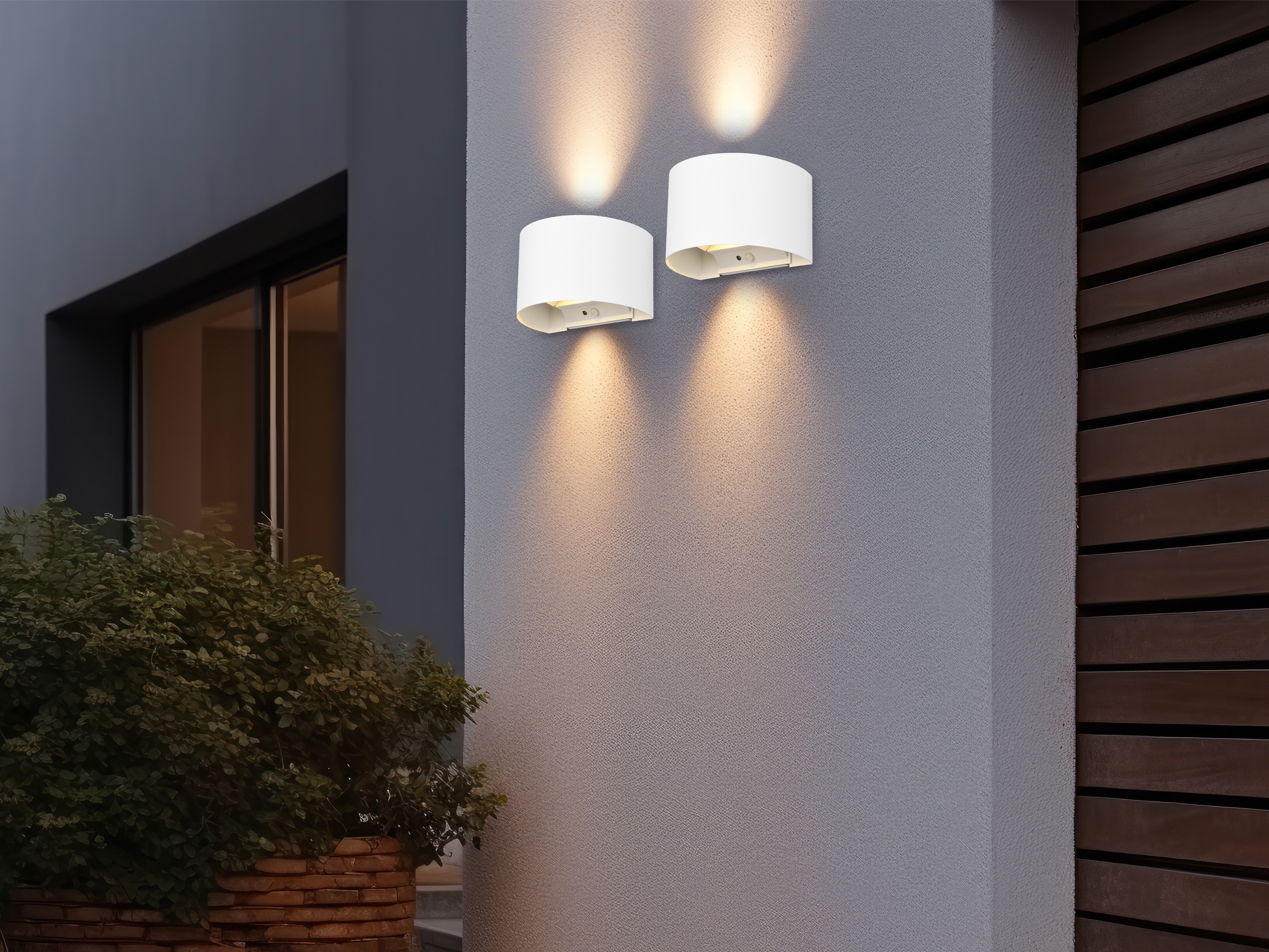REALITY LED-Akku-Wandleuchte Talent R27769131 weiß, IP 44, 2 x 0,5 W, 100 lm, 3000 K REALITY LED-Akku-Wandleuchte Talent R27769131 weiß, IP 44, 2 x 0,5 W, 100 lm, 3000 K