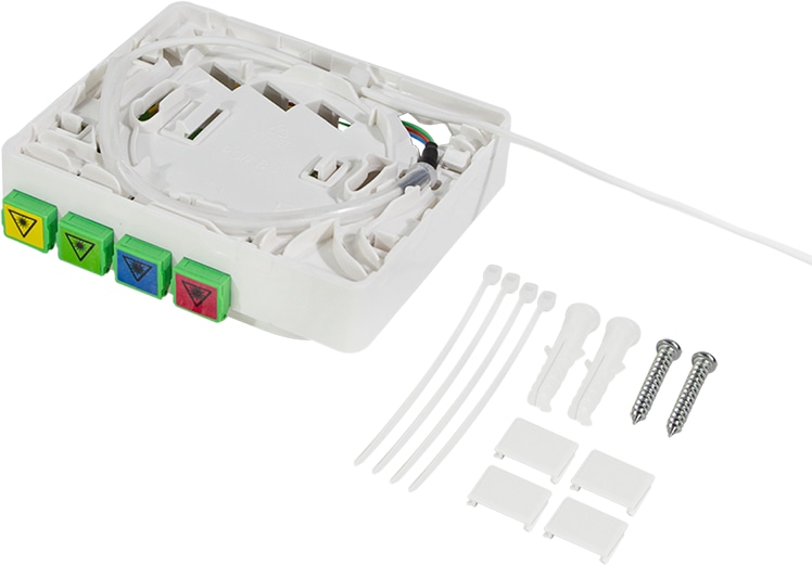 LOGILINK FTTH-Anschlussbox FB4SC20, 4x SC/APC, mit 20 m Verlegekabel LOGILINK FTTH-Anschlussbox FB4SC20, 4x SC/APC, mit 20 m Verlegekabel