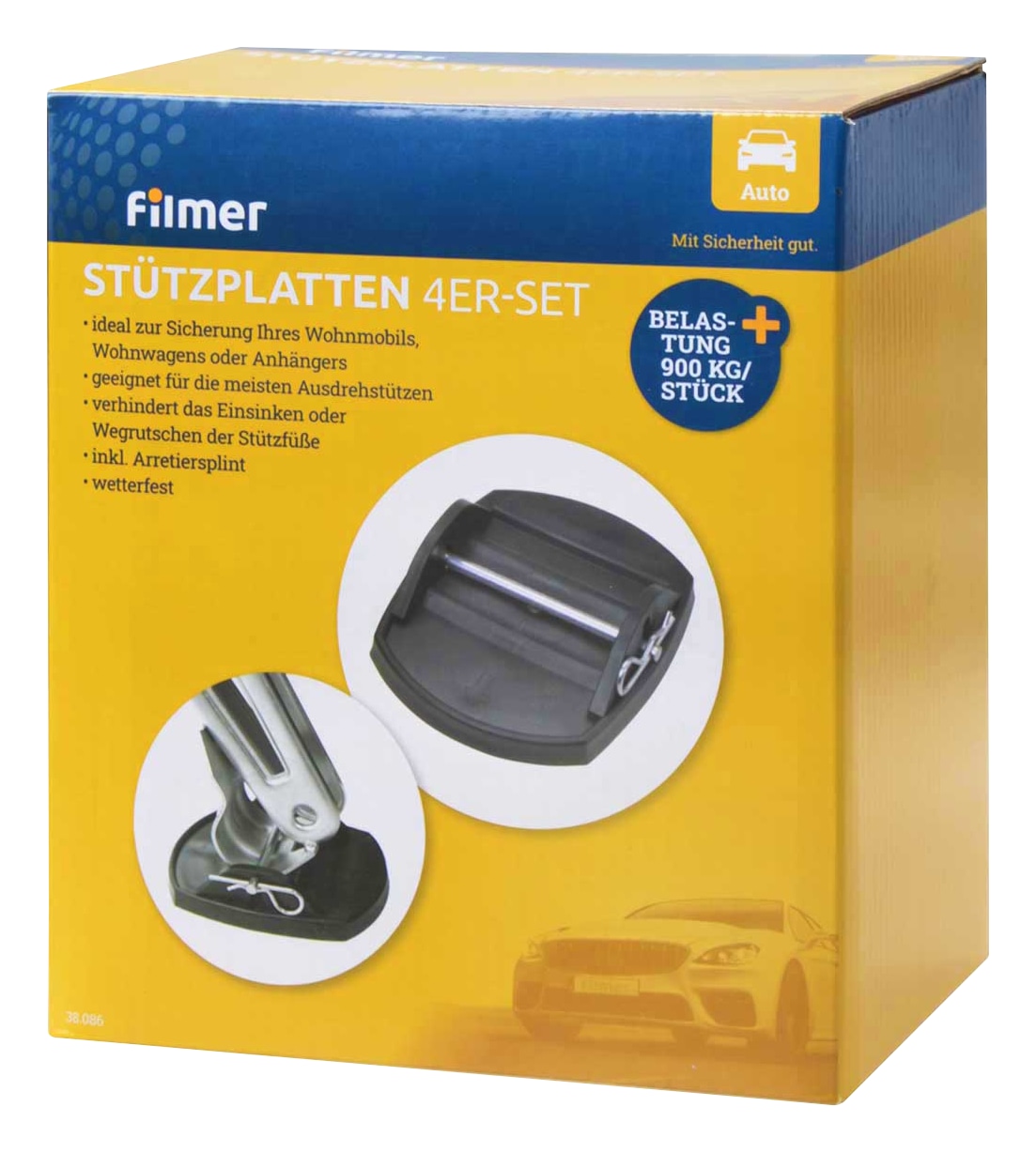 FILMER Stützplatten, 38086, 4er-Set FILMER Stützplatten, 38086, 4er-Set