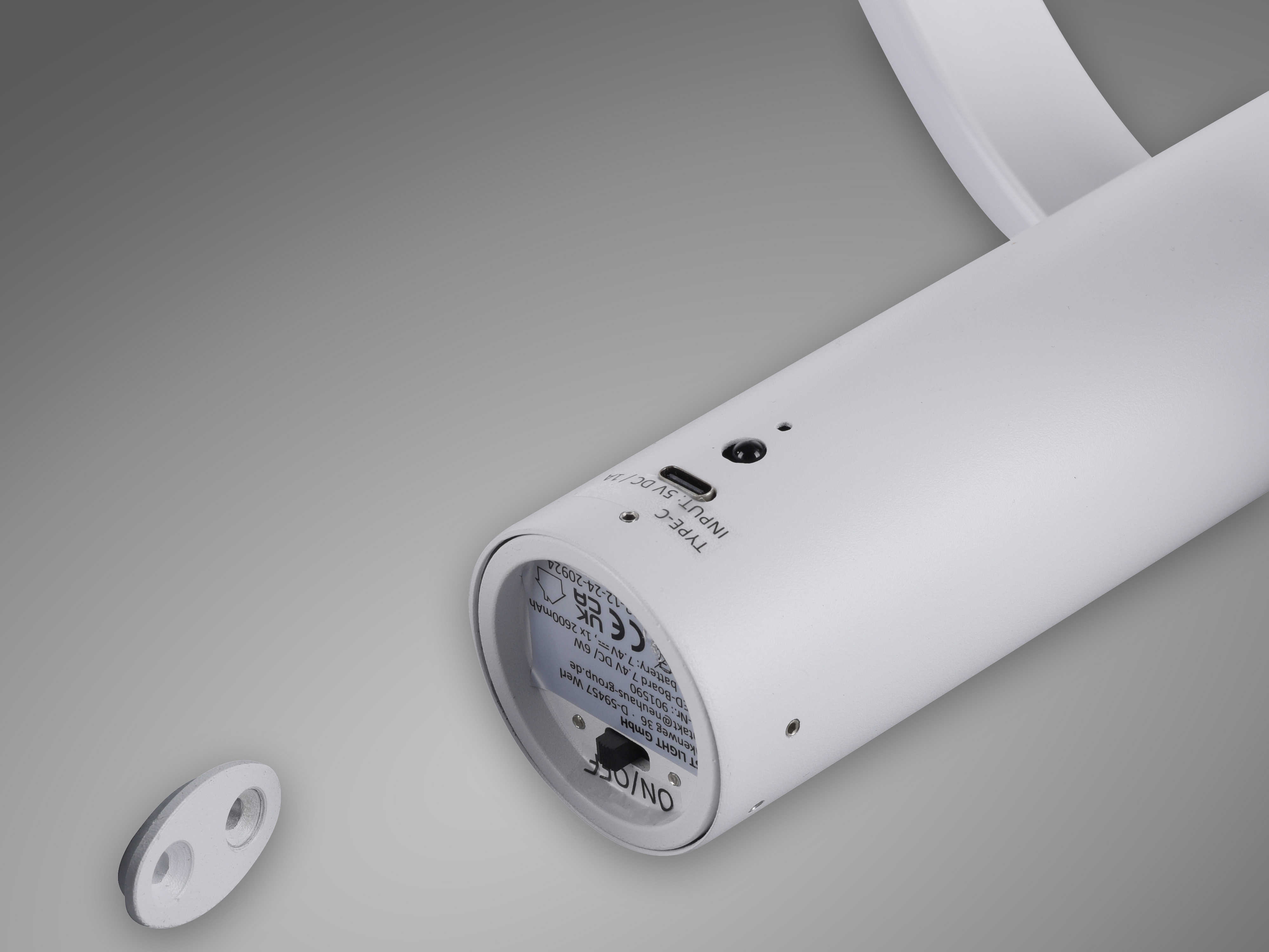 JUST LIGHT LED-Akku Wandleuchte 18280-16, 6W, 660lm, 3000K, weiß JUST LIGHT LED-Akku Wandleuchte 18280-16, 6W, 660lm, 3000K, weiß
