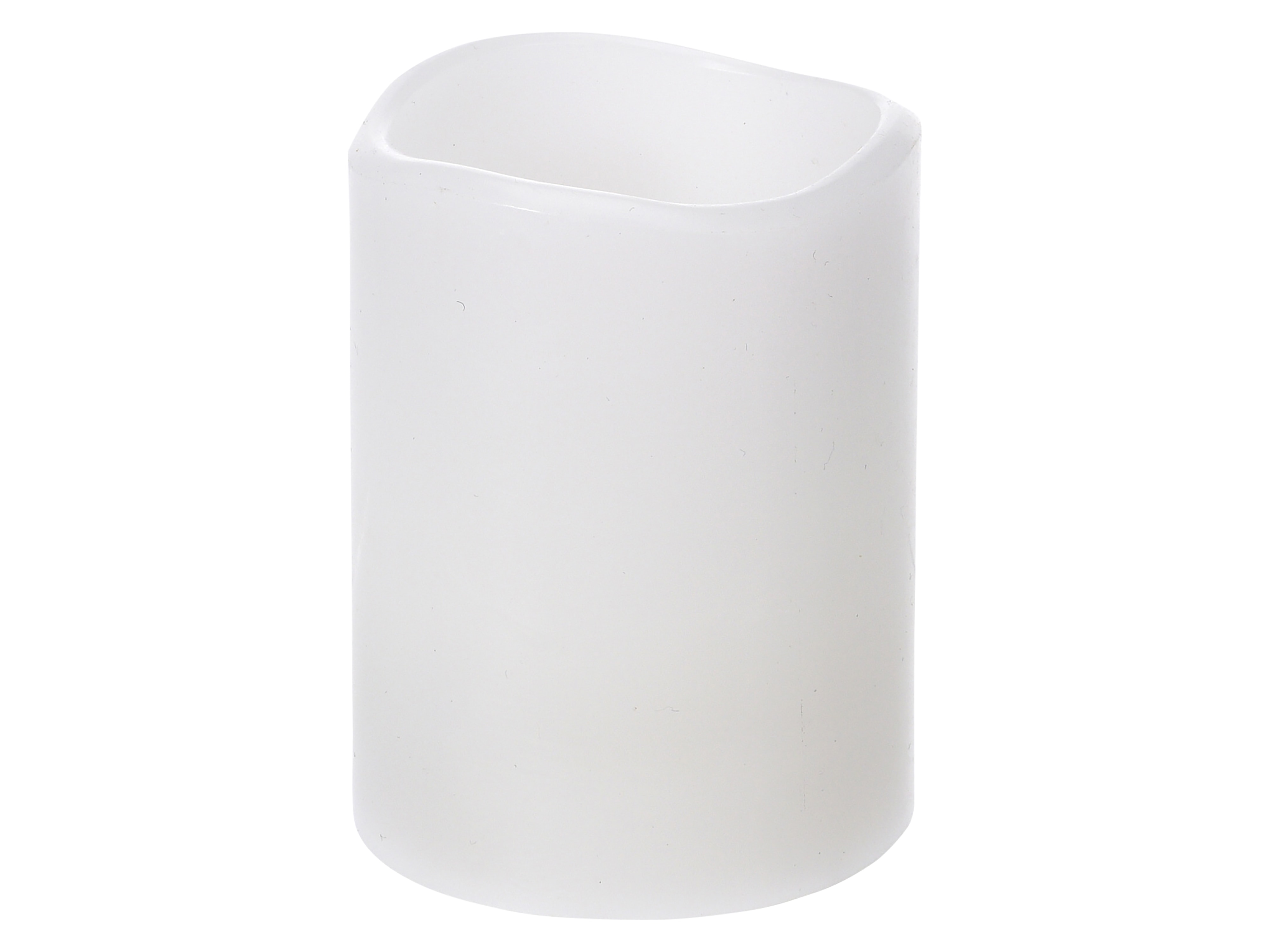 KOOPMAN LED-Kerze mit Timerfunktion, weiß, 5x6 cm