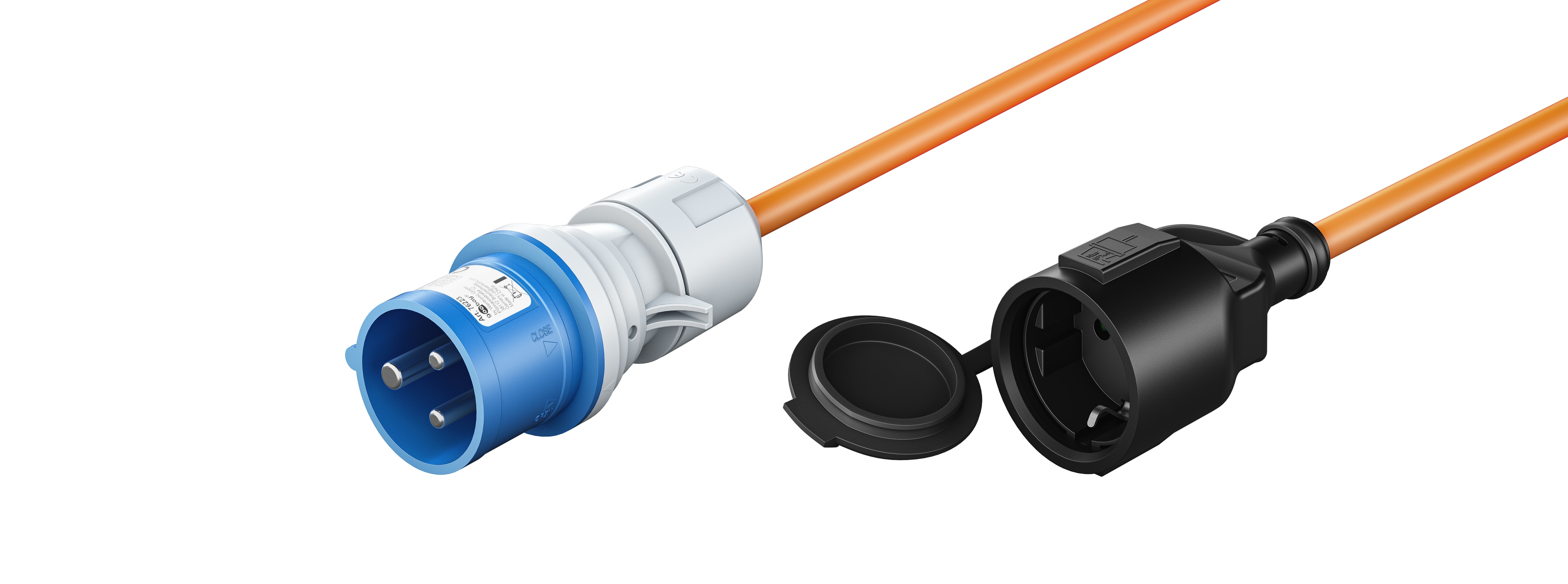 GOOBAY CEE-Adapterkabel 76223, 1,5 m, Stecker zu Schutzkontakt Kupplung GOOBAY CEE-Adapterkabel 76223, 1,5 m, Stecker zu Schutzkontakt Kupplung