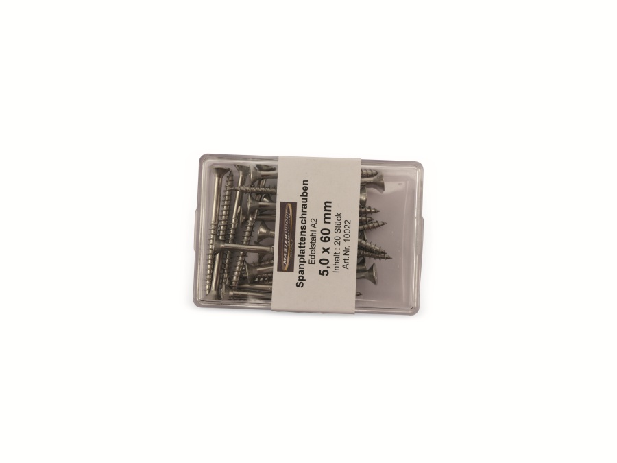 MASTERPROOF Spanplattenschrauben, 60x5,0 mm, 20 Stück MASTERPROOF Spanplattenschrauben, 60x5,0 mm, 20 Stück