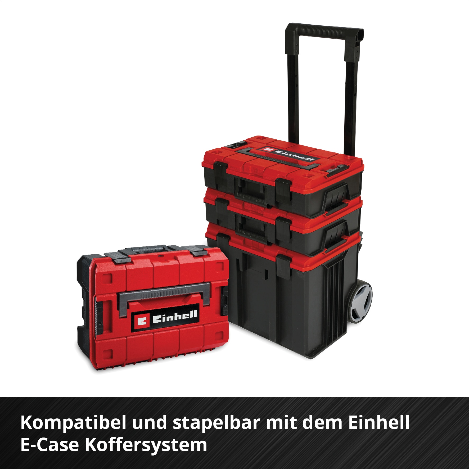 EINHELL Werkzeugkoffer Hobby, 370512, E-Case, 153-teilig