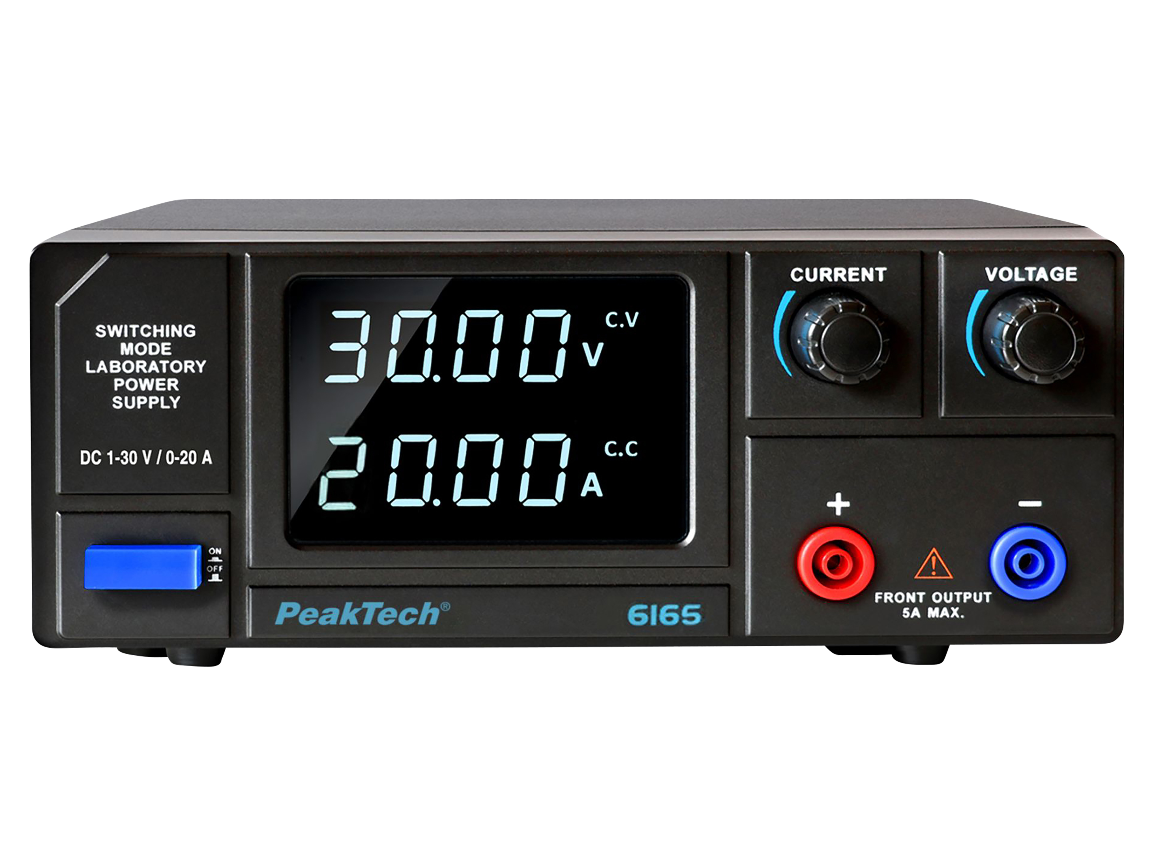 PEAKTECH Labornetzgerät P 6165, 1...30 V, 0...20 A, 600 W PEAKTECH Labornetzgerät P 6165, 1...30 V, 0...20 A, 600 W