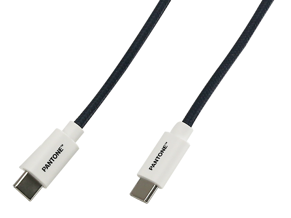 Pantone, USB-Ladekabel, USB-C-USB-C, 1,5 m, Schwarz Pantone, USB-Ladekabel, USB-C-USB-C, 1,5 m, Schwarz