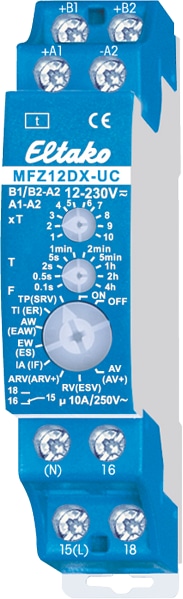 ELTAKO Multifunktions-Zeitrelais MFZ12DX-UC, analog ELTAKO Multifunktions-Zeitrelais MFZ12DX-UC, analog