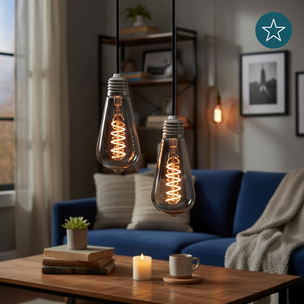 LUXULA LED-Filament-Lampe, SPIRAL, Pear, E27, 4W, 40lm, 1800K, dimmbar LUXULA LED-Filament-Lampe, SPIRAL, Pear, E27, 4W, 40lm, 1800K, dimmbar