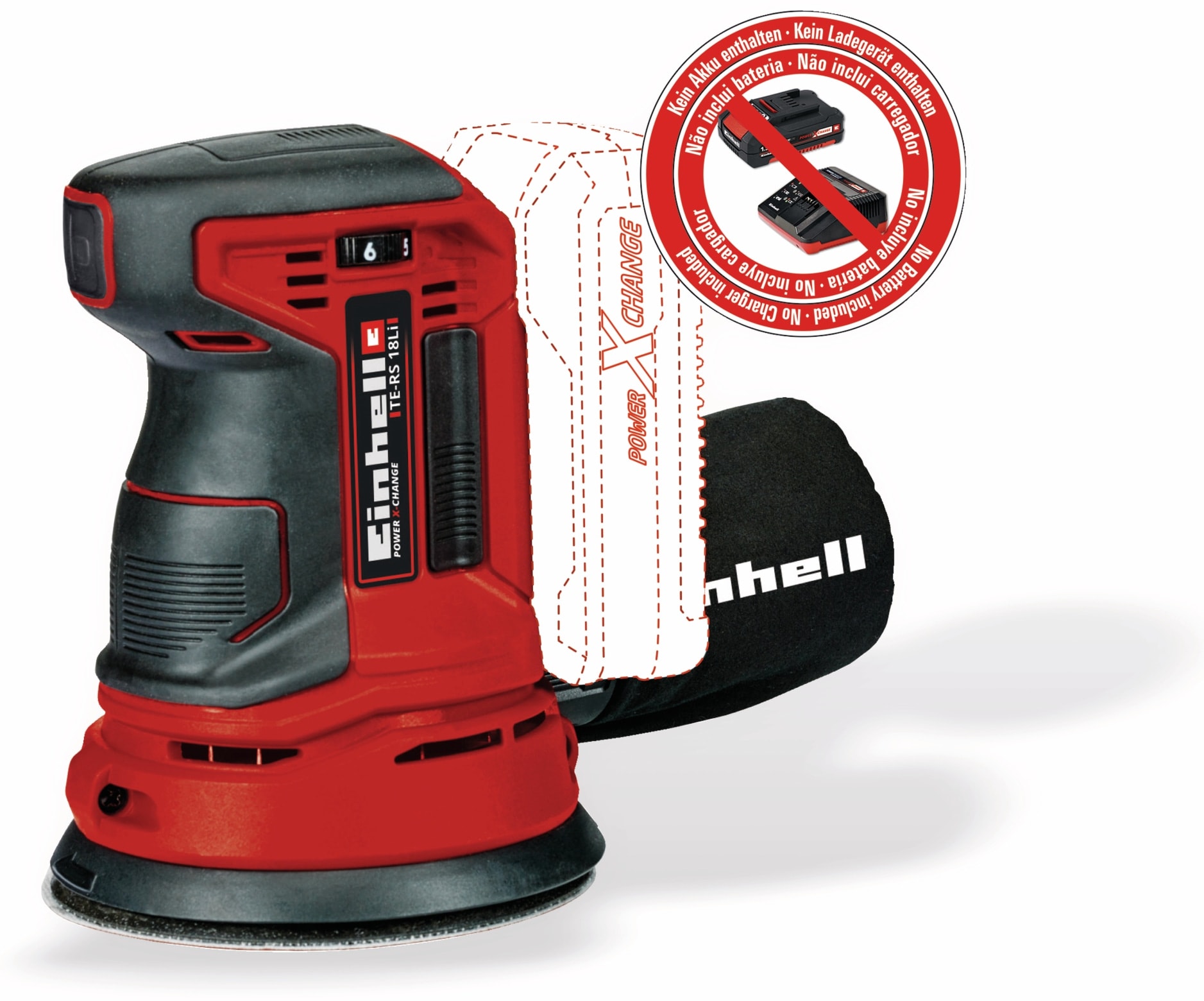 EINHELL Akku-Exzenterschleifer TE-RS 18 Li Kit (1x 4,0 Ah) EINHELL Akku-Exzenterschleifer TE-RS 18 Li Kit (1x 4,0 Ah)