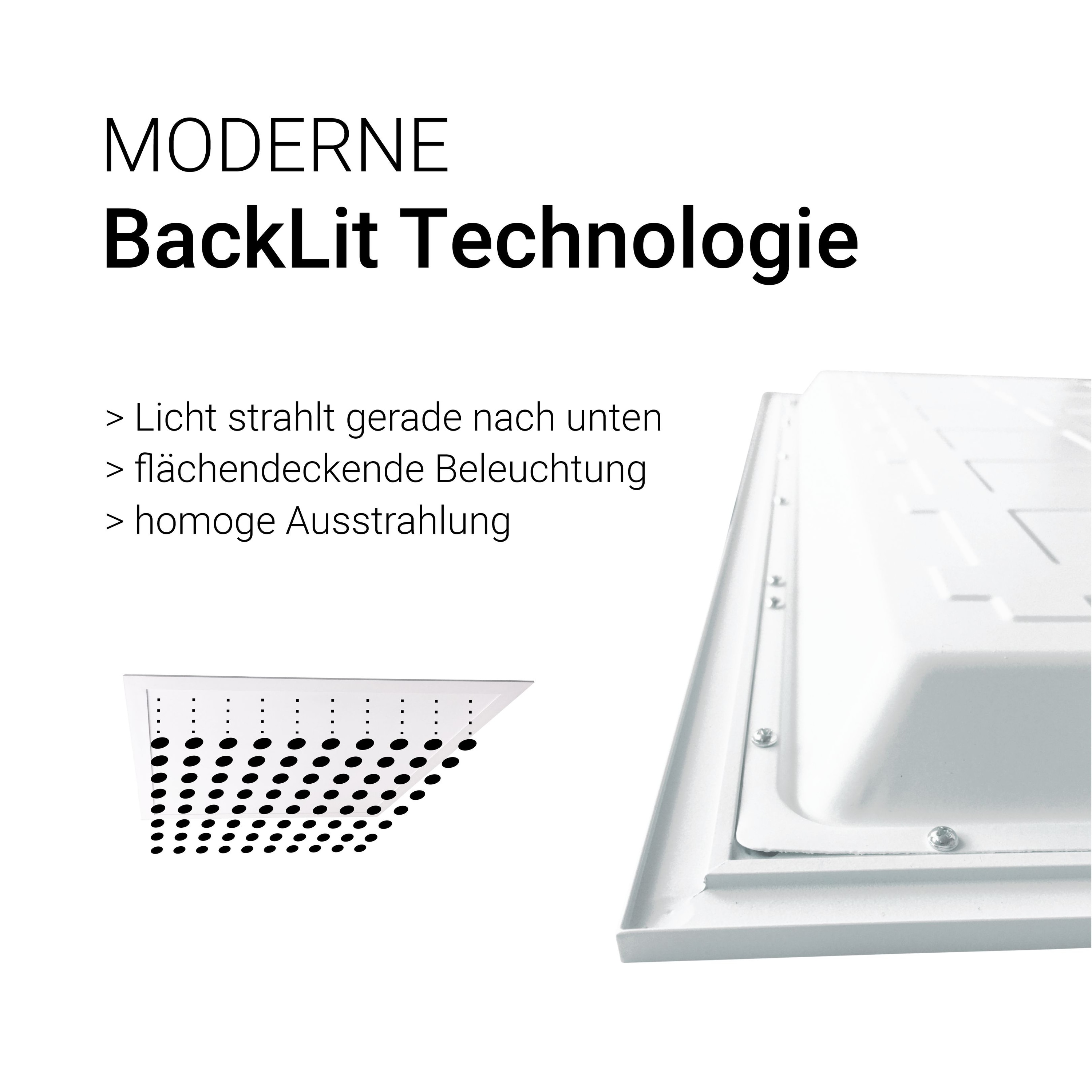 LUXULA LED-Panel, 40 W, 4400 lm, 6000 K, EEK: E, 620x620 mm, BackLit LUXULA LED-Panel, 40 W, 4400 lm, 6000 K, EEK: E, 620x620 mm, BackLit