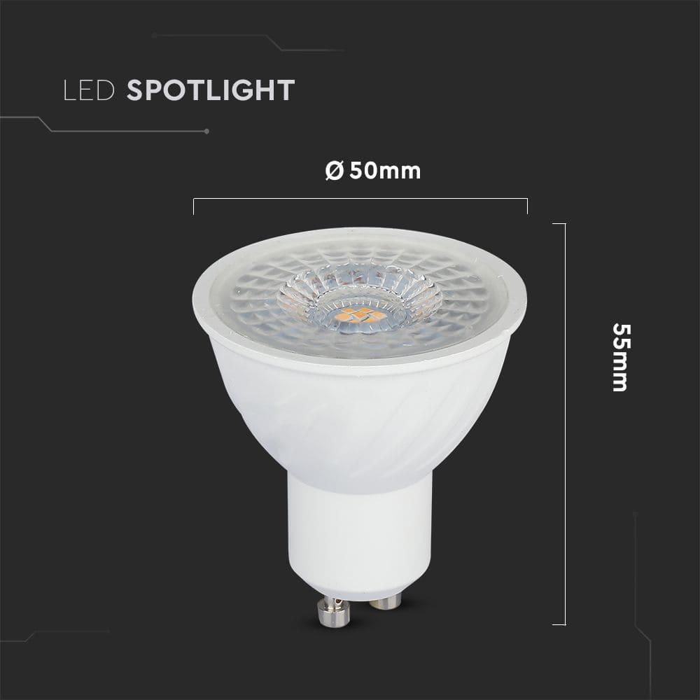 V-TAC LED-Lampe VT-21192, EEK: F, 6W, 445lm, 3000k, GU10, 110°