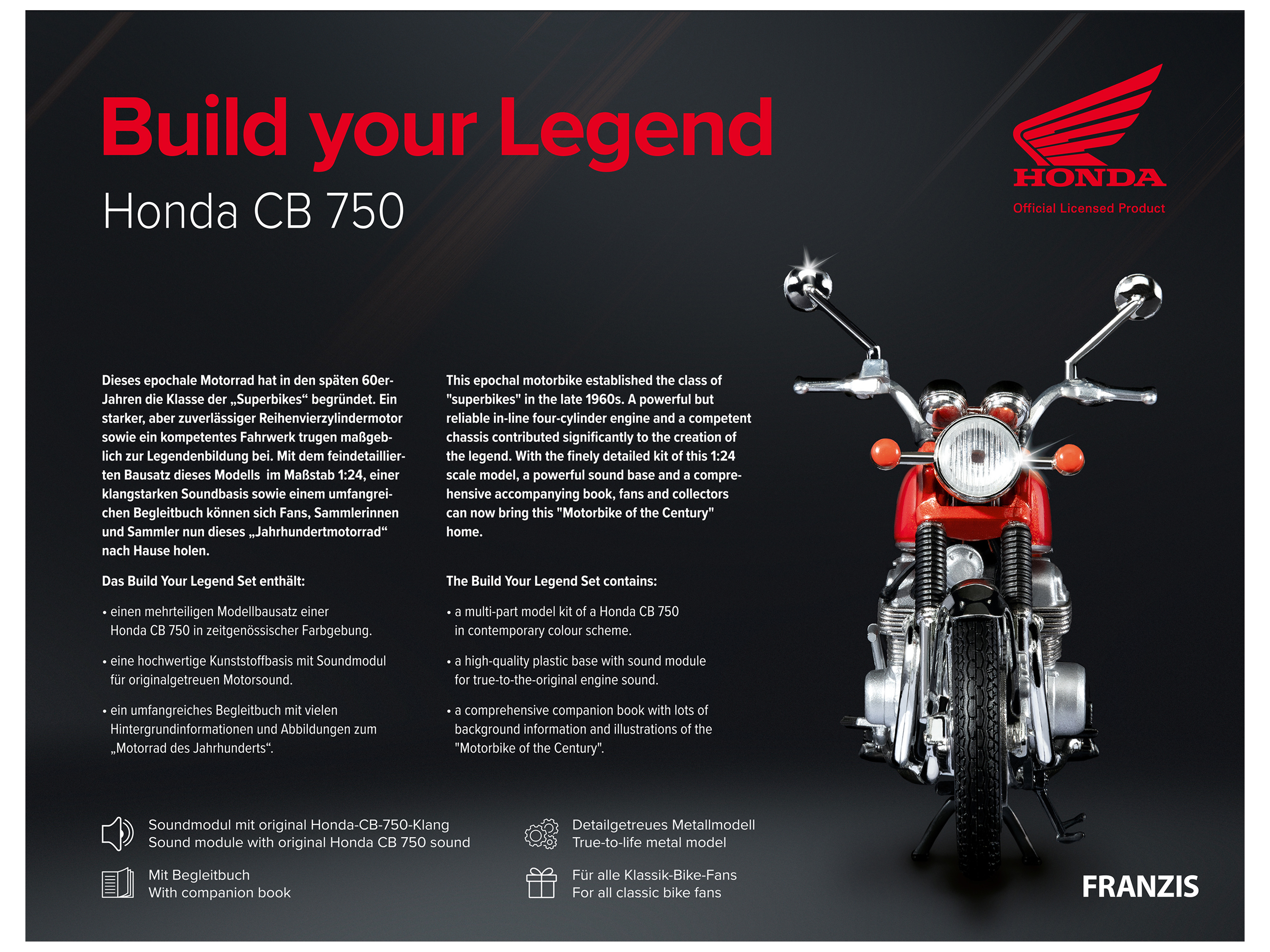 FRANZIS Build your Legend: Honda CB 750 FRANZIS Build your Legend: Honda CB 750
