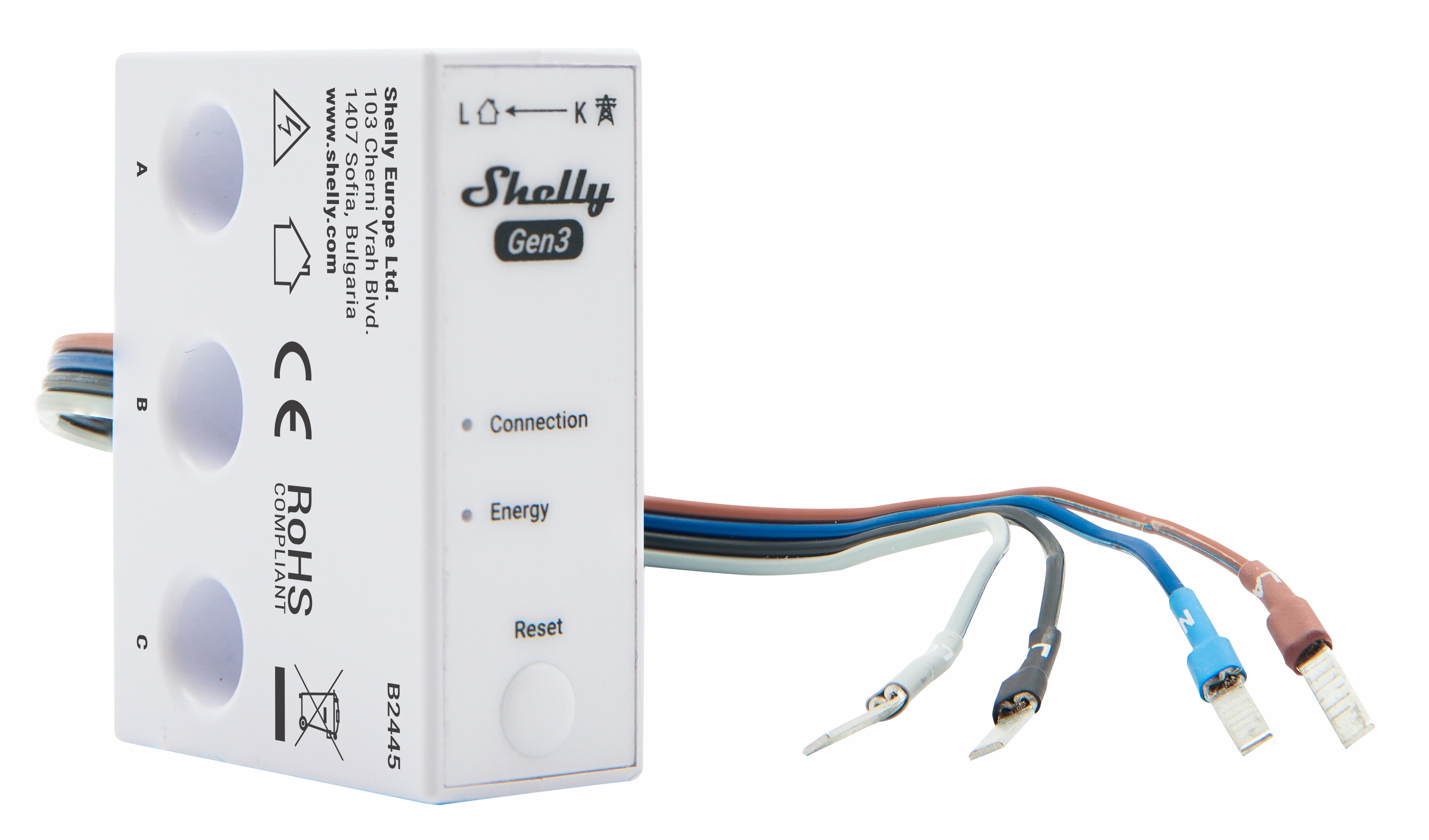 SHELLY WLAN-Stromzähler 3EM-63W Gen3, weiß SHELLY WLAN-Stromzähler 3EM-63W Gen3, weiß