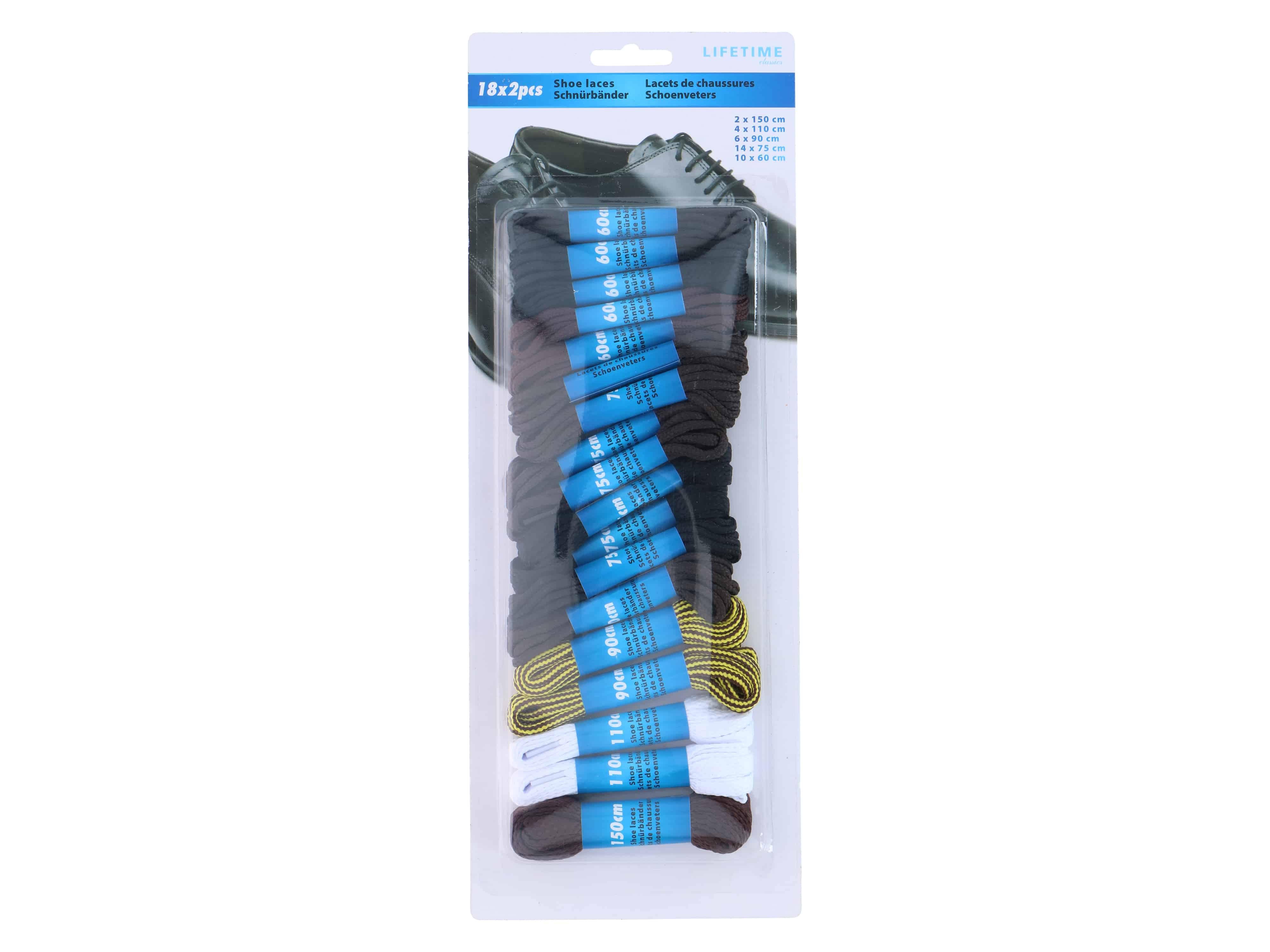 Schnürsenkel-Set, 18 Paar Schnürsenkel-Set, 18 Paar