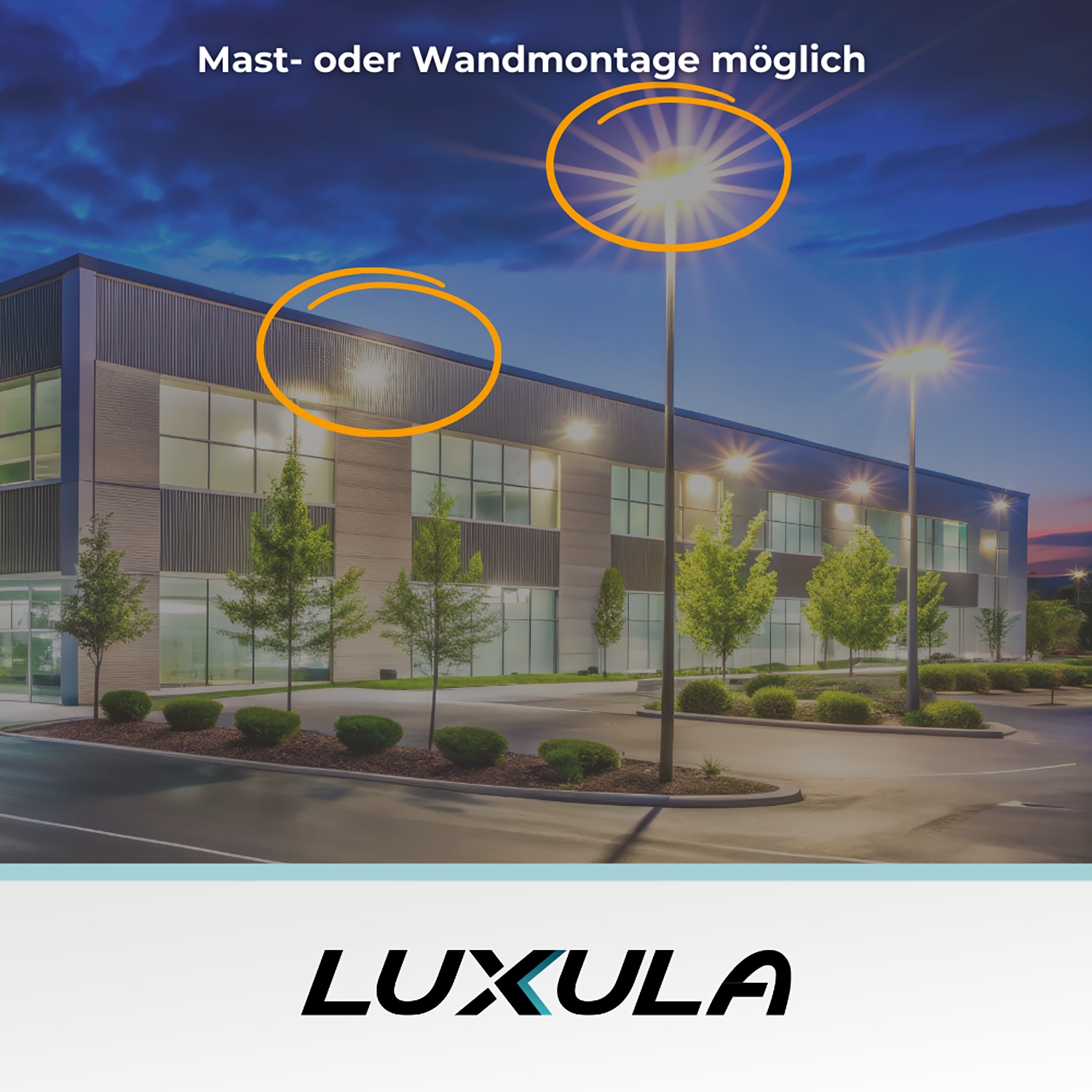 LUXULA LED-Straßenleuchte LX800100, 50W, 6000lm, 4000K, neutralweiß, IP65 LUXULA LED-Straßenleuchte LX800100, 50W, 6000lm, 4000K, neutralweiß, IP65