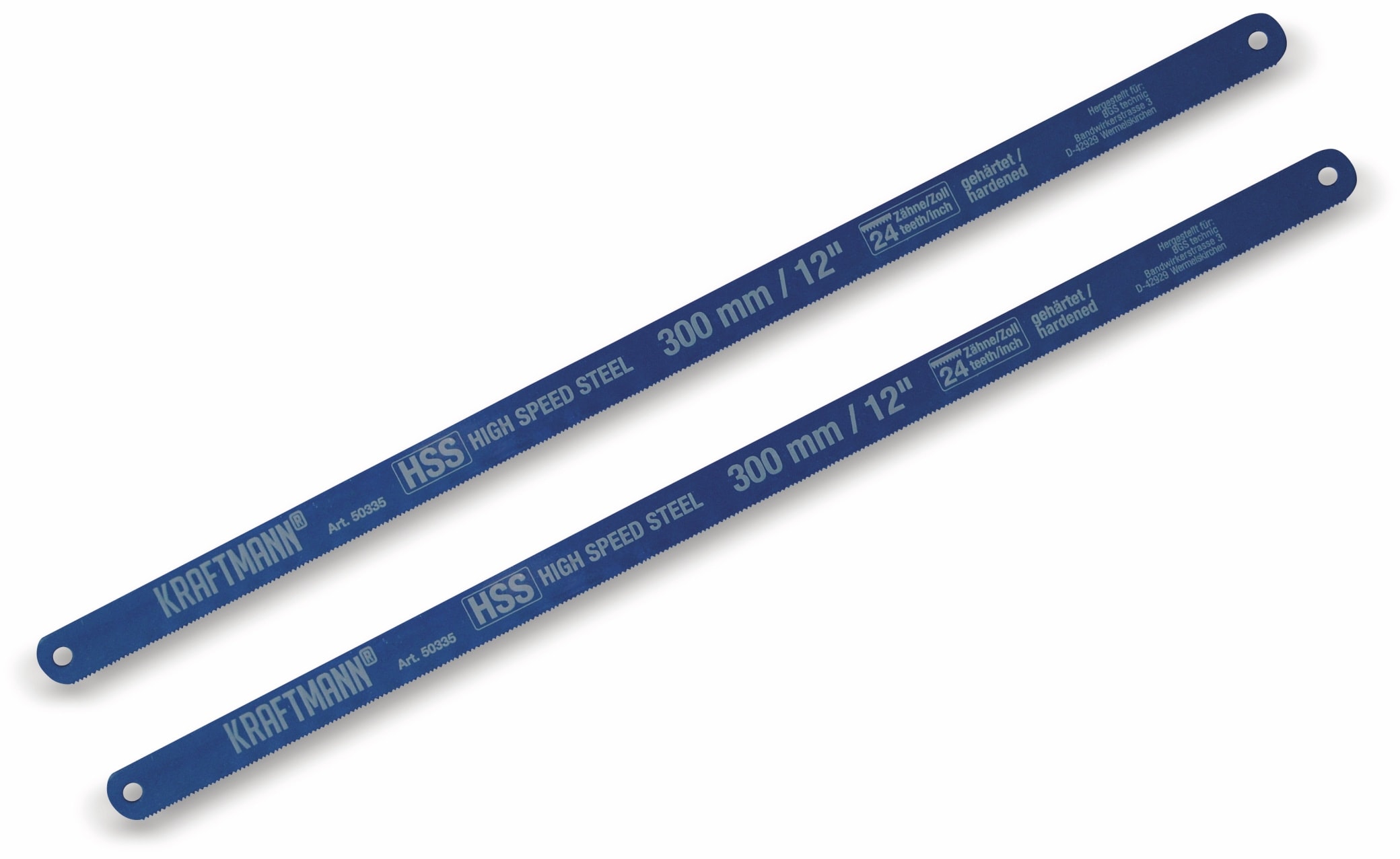 BGS TECHNIC HSS Metall-Sägeblätter 50335, 300 mm, 2 Stück BGS TECHNIC HSS Metall-Sägeblätter 50335, 300 mm, 2 Stück