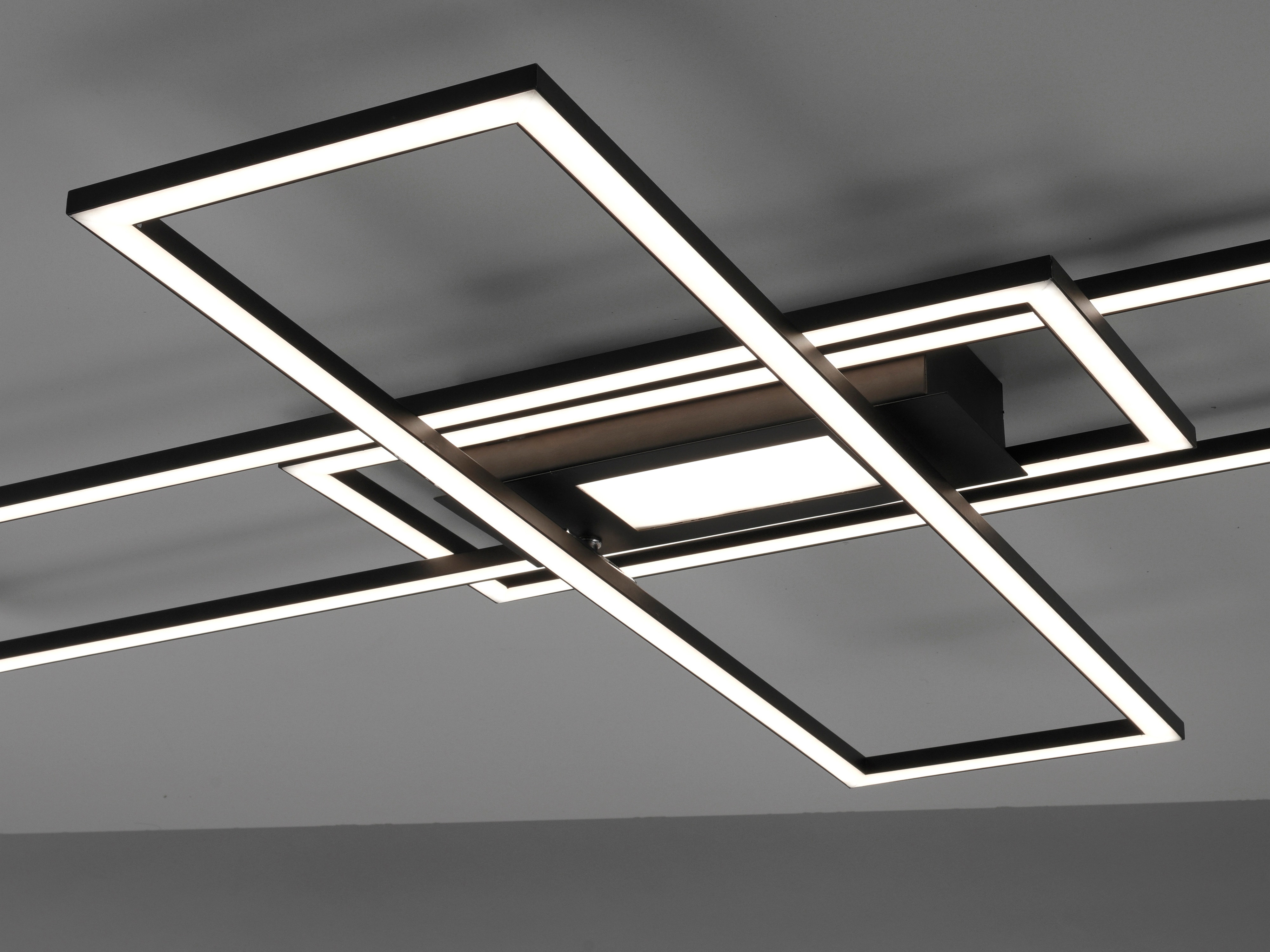 JUST LIGHT LED-Deckenleuchte 14693-18, 45W, 5500lm, schwarz