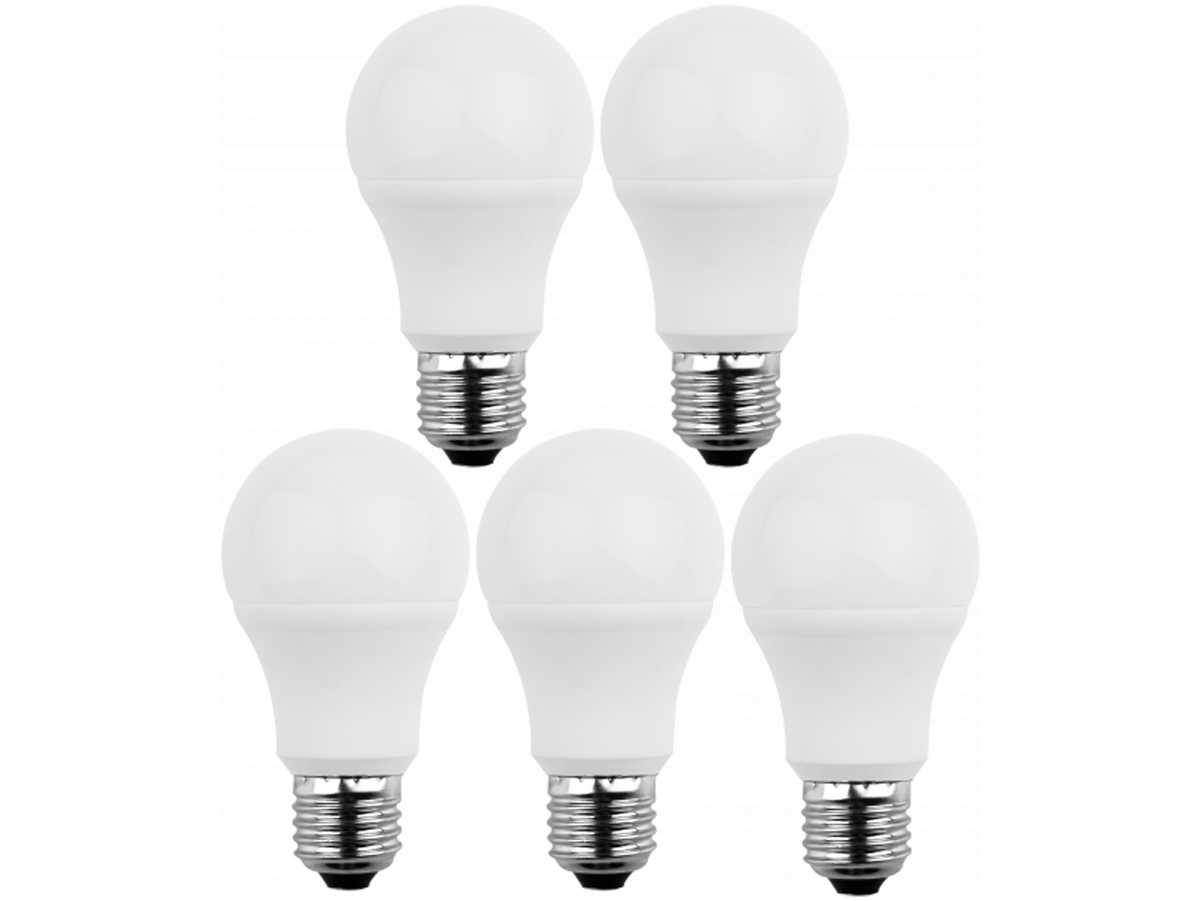 BLULAXA LED-SMD-Lampe, A60, E27, EEK: F, 8W, 810lm, 2700K, 5 Stück BLULAXA LED-SMD-Lampe, A60, E27, EEK: F, 8W, 810lm, 2700K, 5 Stück