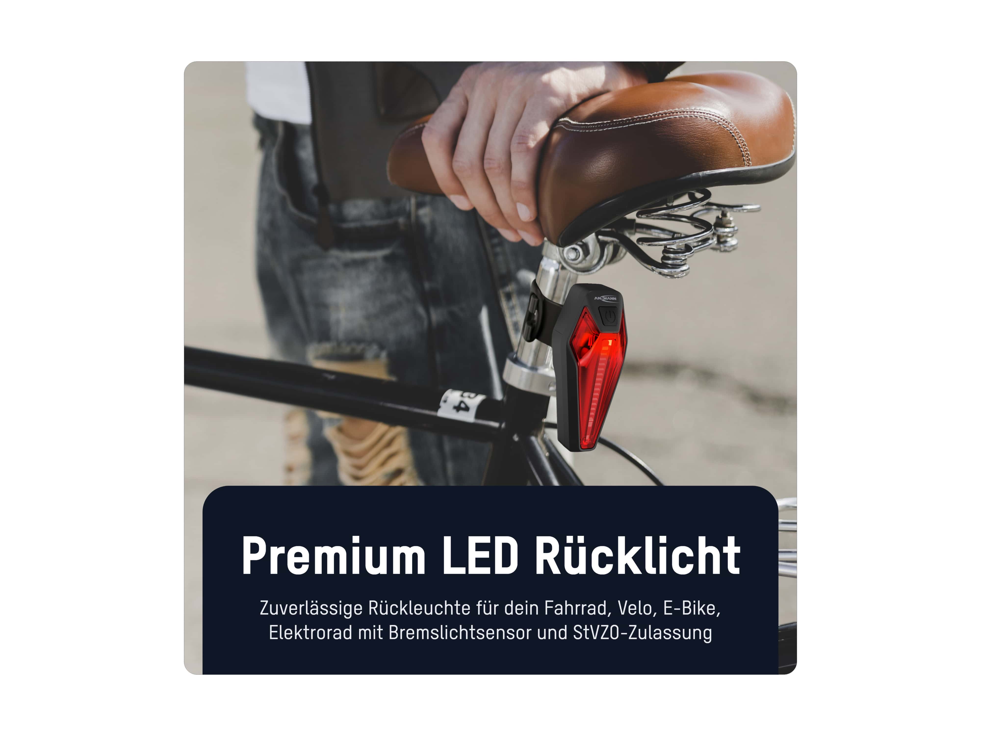 ANSMANN Akku-LED-Rückleuchte, 1600-0553 ANSMANN Akku-LED-Rückleuchte, 1600-0553