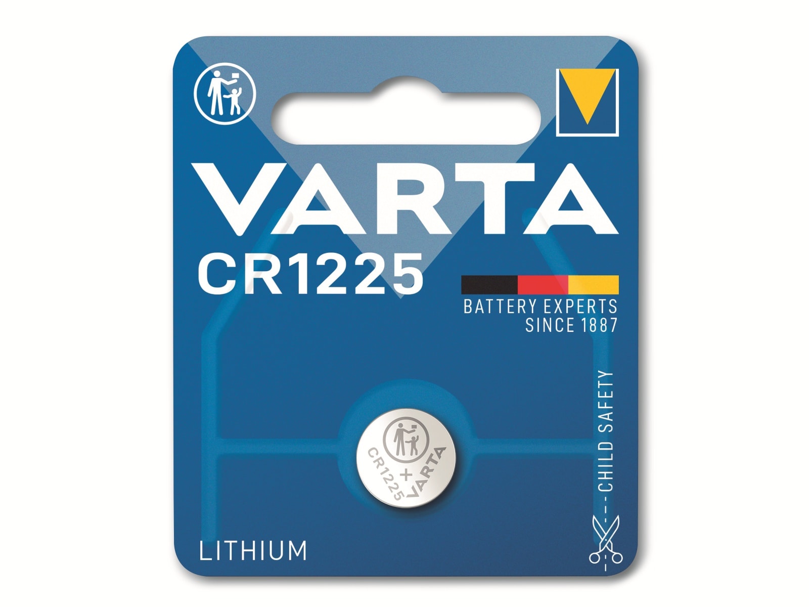 VARTA Knopfzelle Lithium, CR1225, 3V 1 Stück VARTA Knopfzelle Lithium, CR1225, 3V 1 Stück