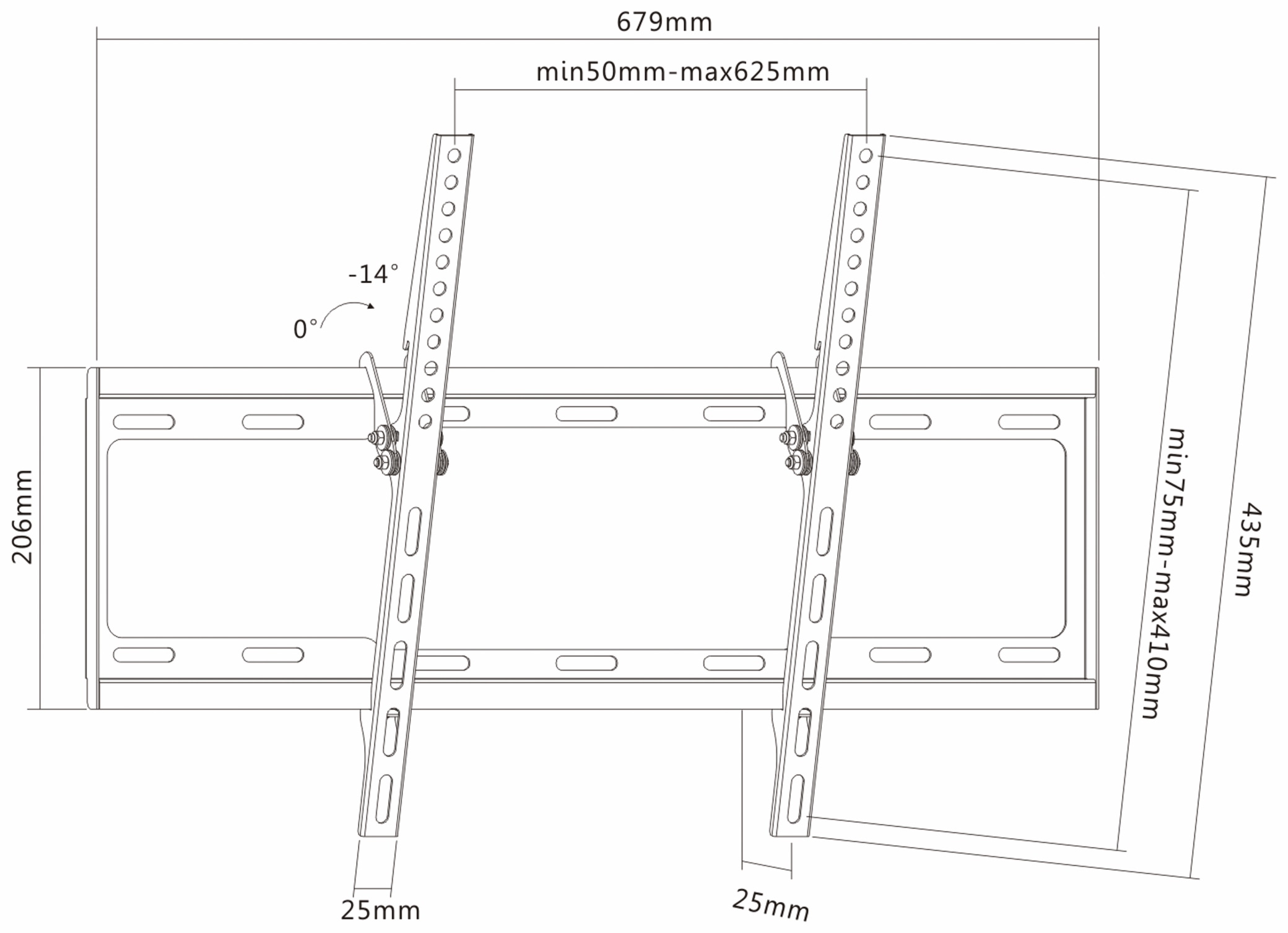 PUREMOUNTS TV-Wandhalter PM-BT600, VESA 600x400mm PUREMOUNTS TV-Wandhalter PM-BT600, VESA 600x400mm