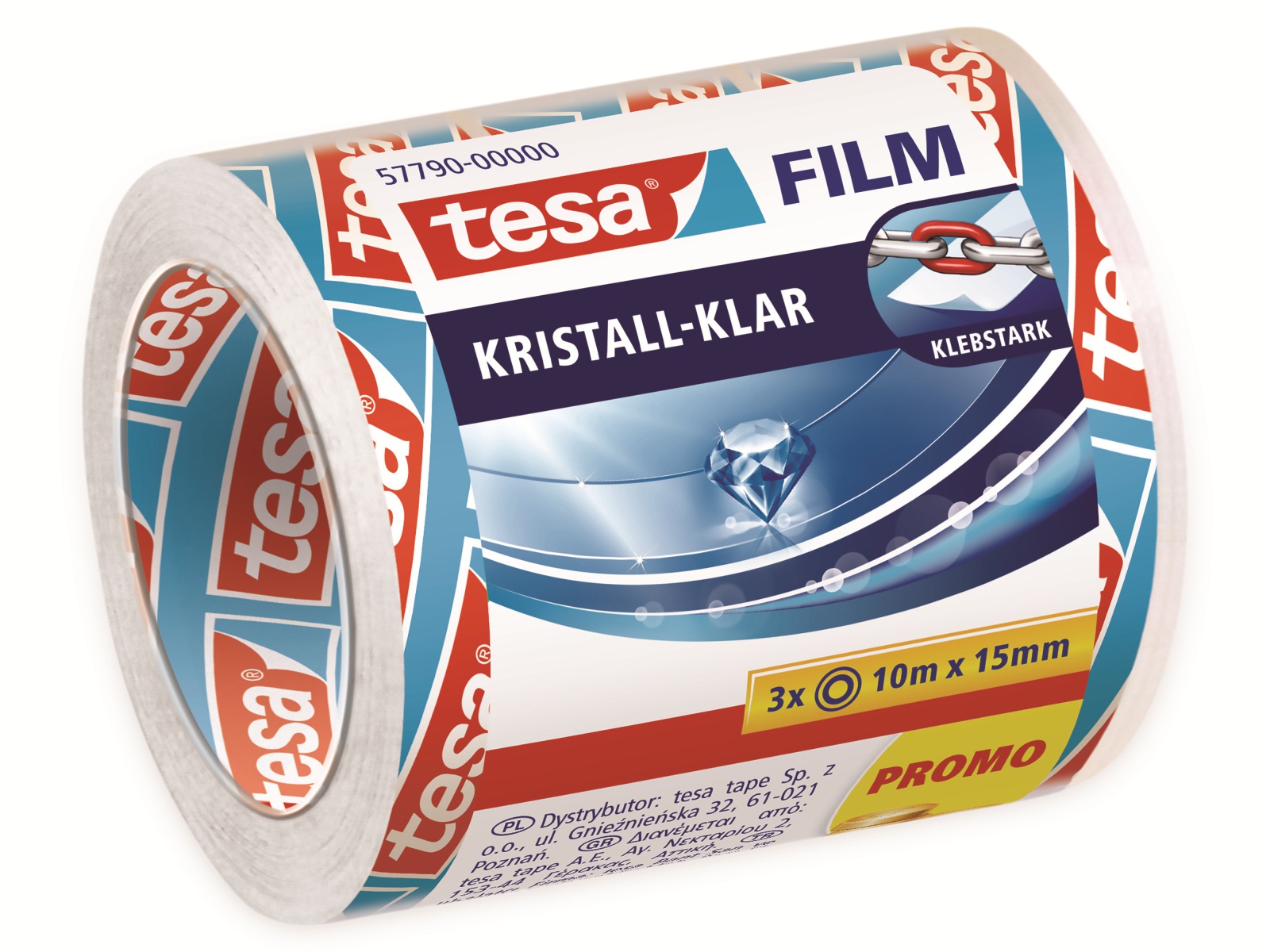 TESA film® kristall-klar, 3 Rollen, 10m:15mm, 57790-00000-01 TESA film® kristall-klar, 3 Rollen, 10m:15mm, 57790-00000-01