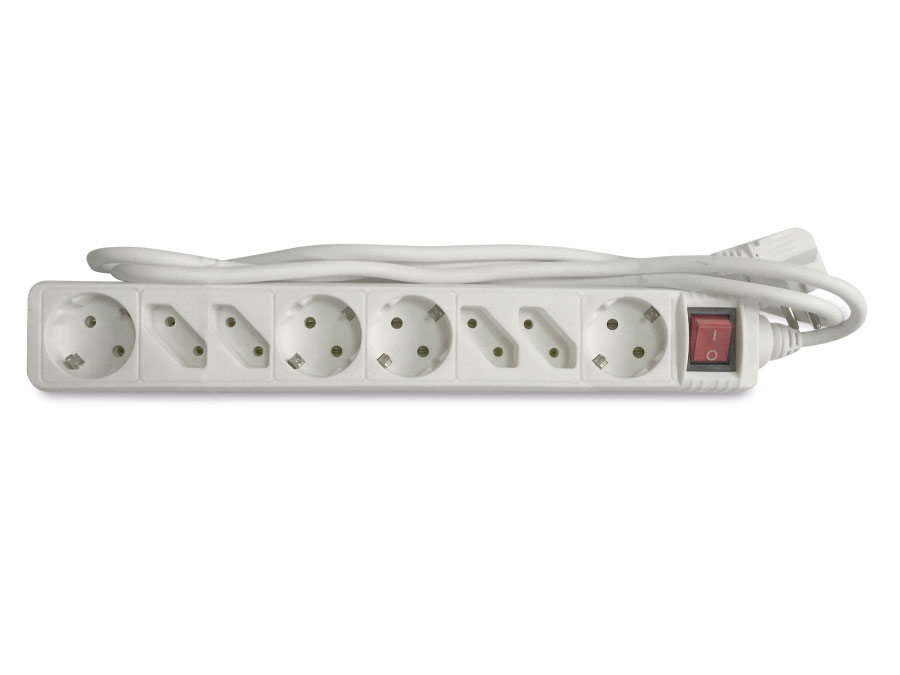 DAYHOME Steckdosenleiste SLS-44/W, 8-fach, weiß DAYHOME Steckdosenleiste SLS-44/W, 8-fach, weiß