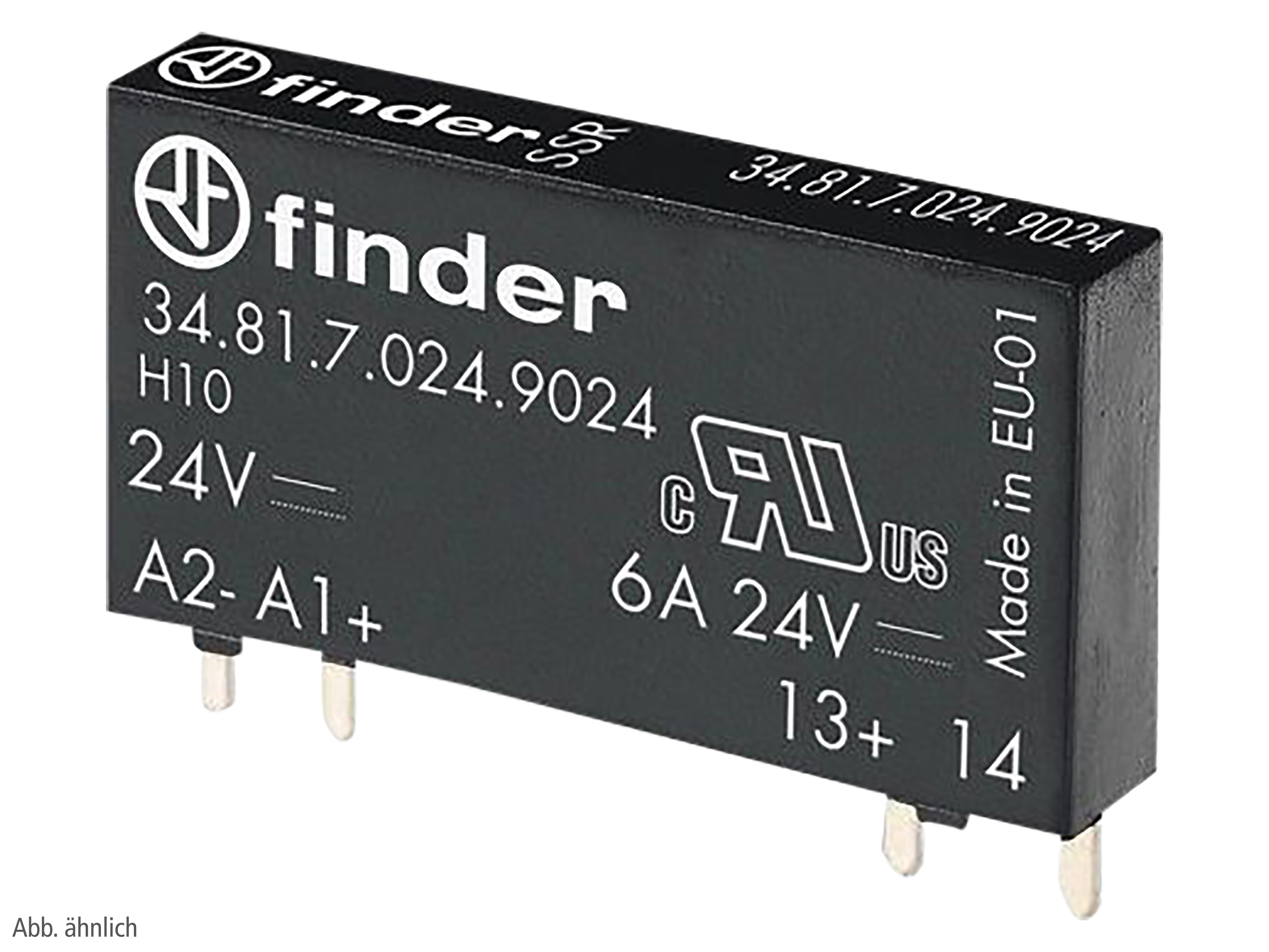 FINDER SSR-Steck-/Printrelais 24 V DC, 6A, 1 Schließer 34.81.7.012.9024