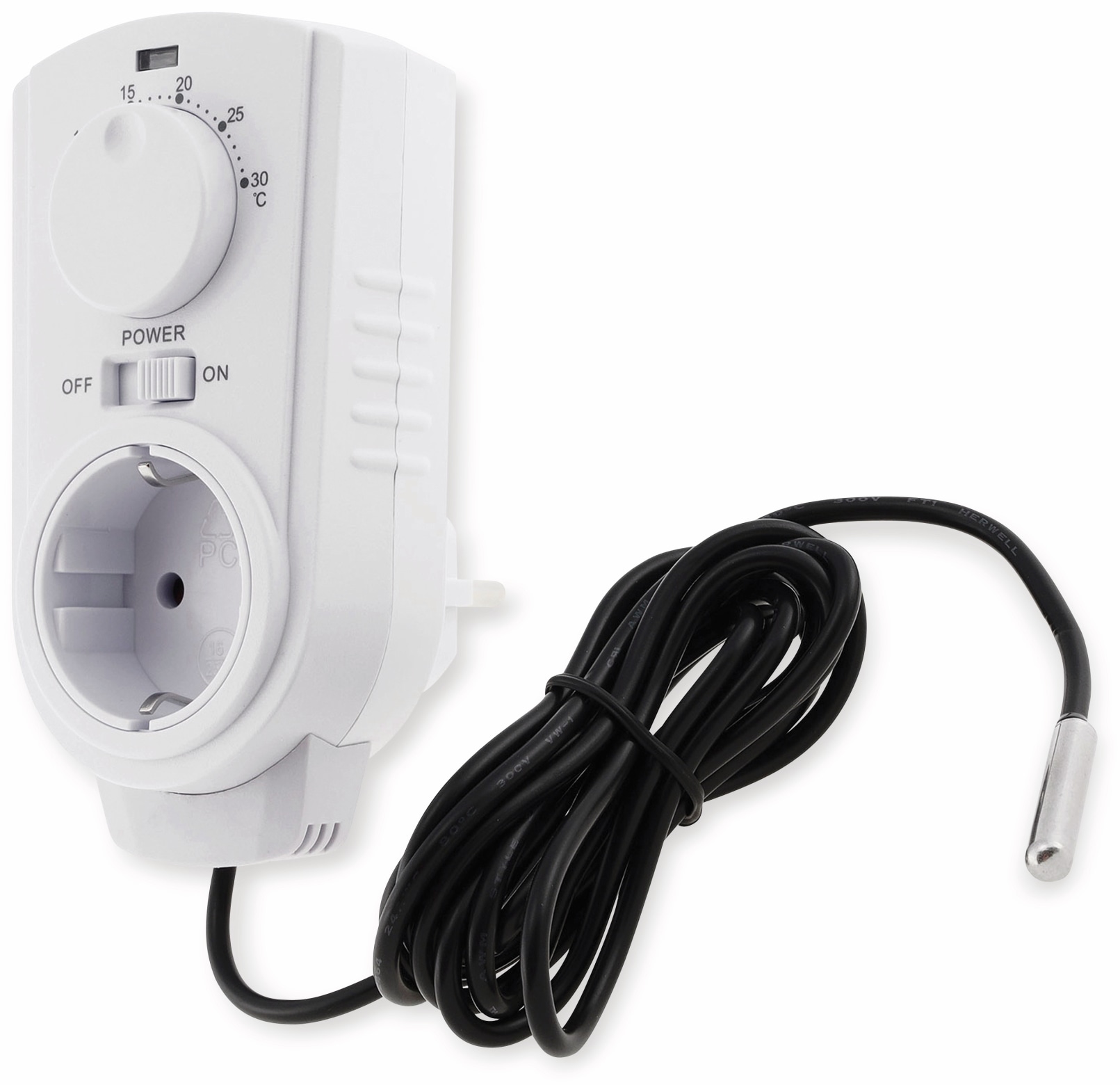 CHILITEC Steckdosenthermostat ST-50, analog, mit Außenfühler CHILITEC Steckdosenthermostat ST-50, analog, mit Außenfühler