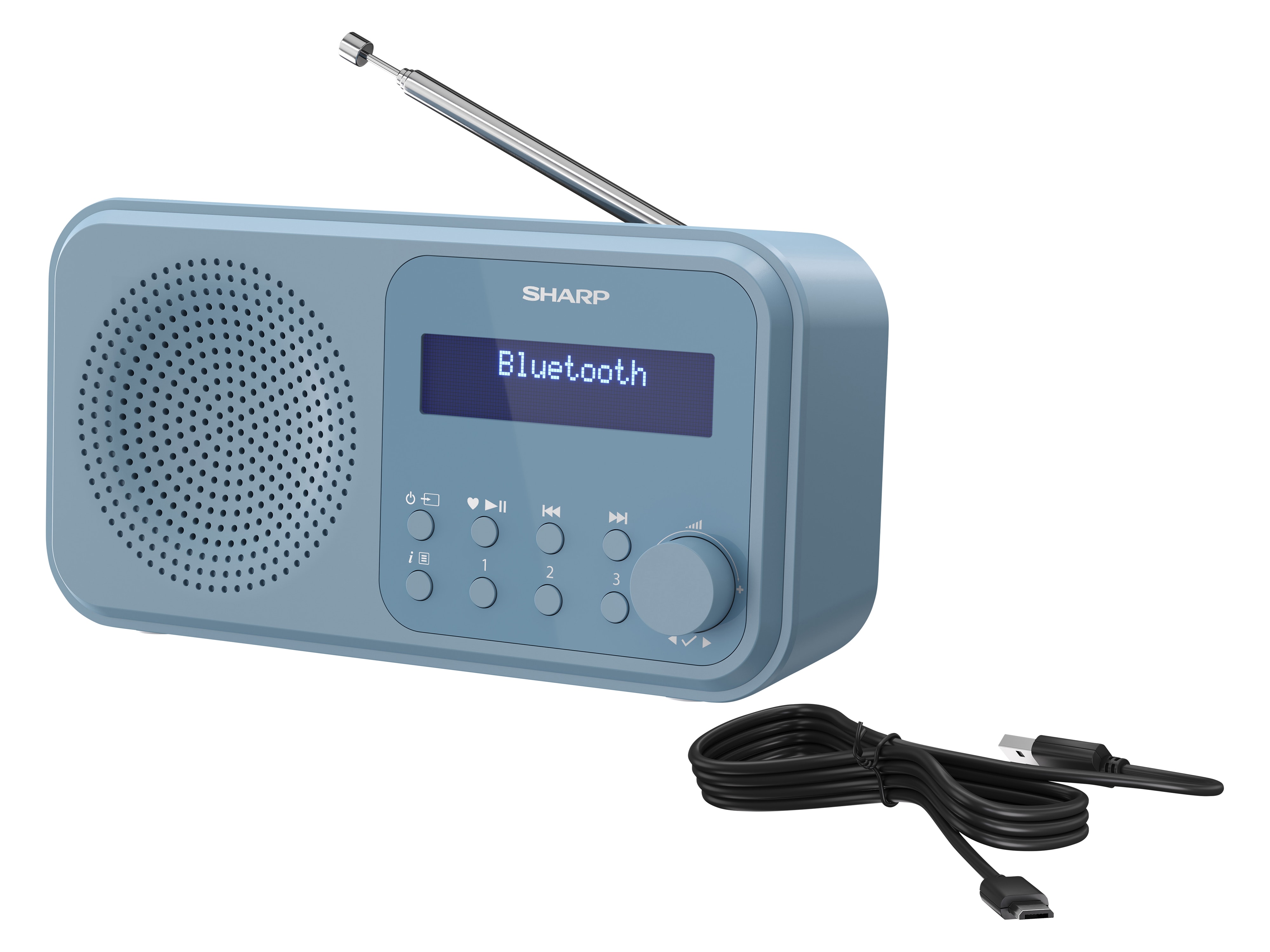 SHARP DAB+/FM Radio DR-P420, USB, Bluetooth, blau SHARP DAB+/FM Radio DR-P420, USB, Bluetooth, blau