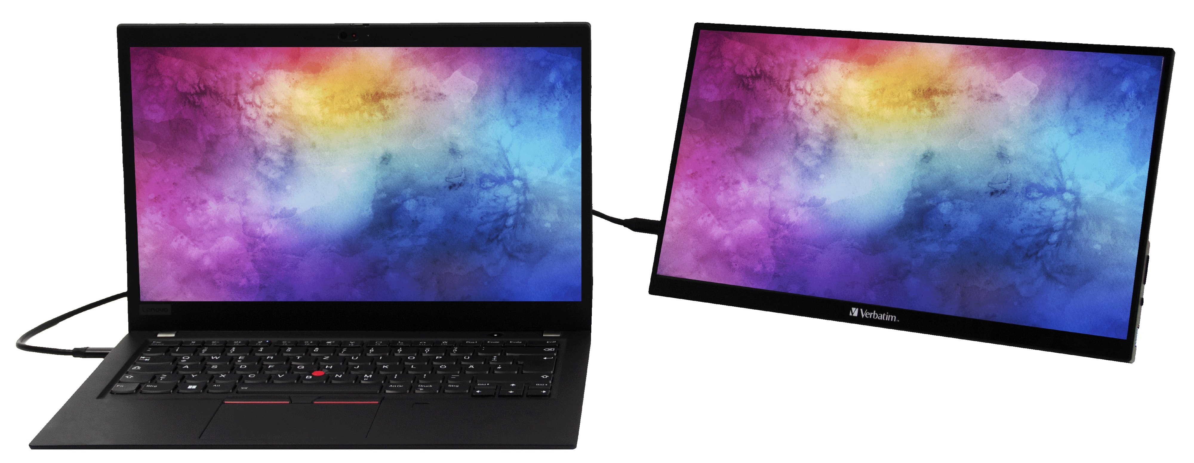 VERBATIM Tragbarer Monitor PMT-14, 35,6 cm (14"), HDMI, USB-C VERBATIM Tragbarer Monitor PMT-14, 35,6 cm (14"), HDMI, USB-C